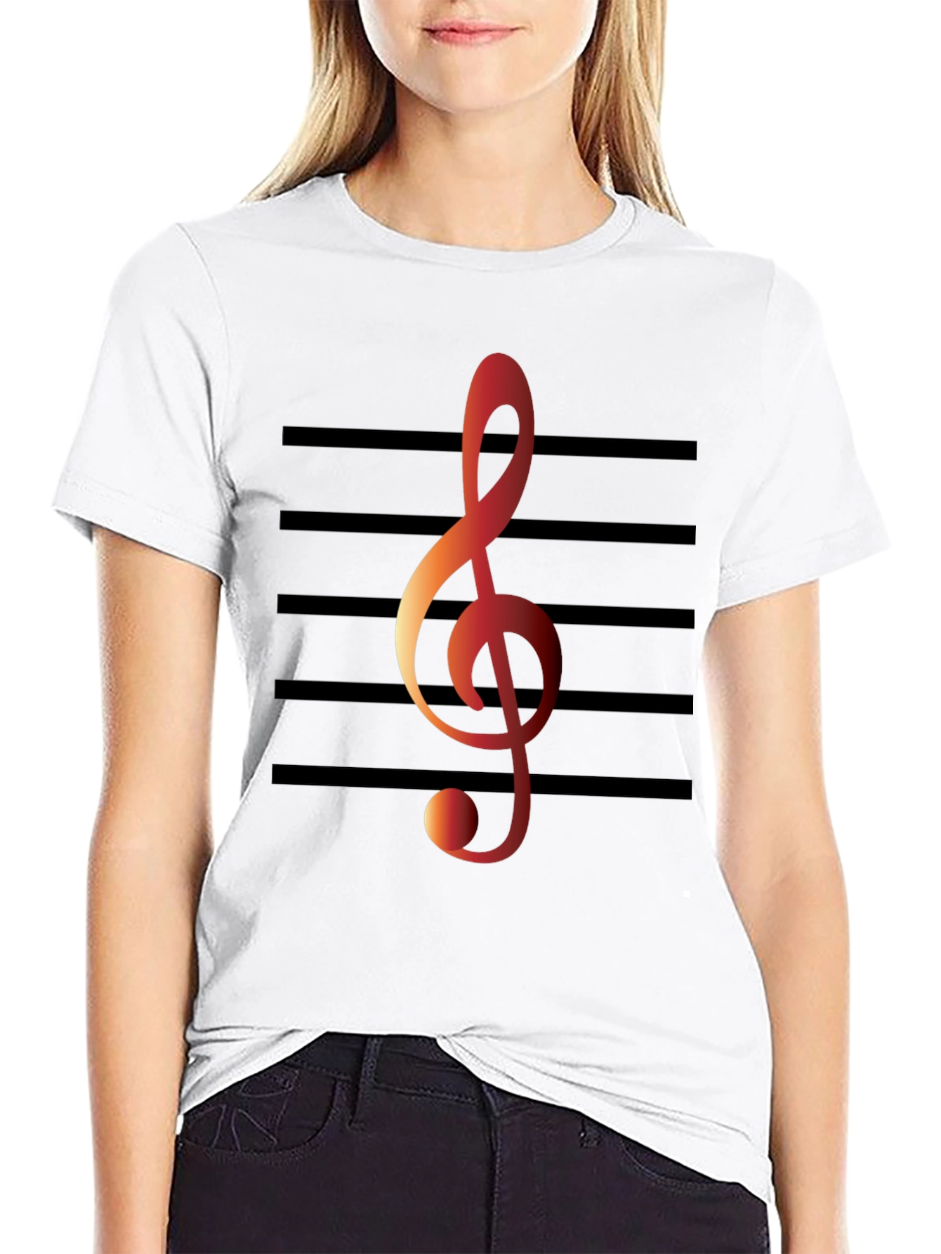 Musical Note T-Shirt - Treble Clef Graphic Tee