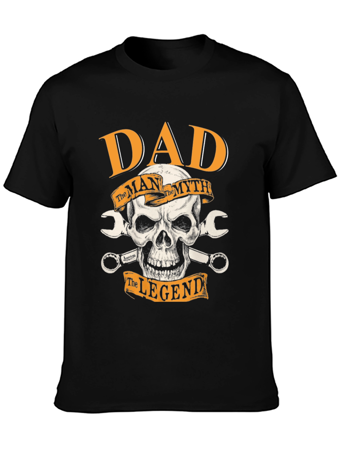 Dad The Man The Myth The Legend Black T-Shirt