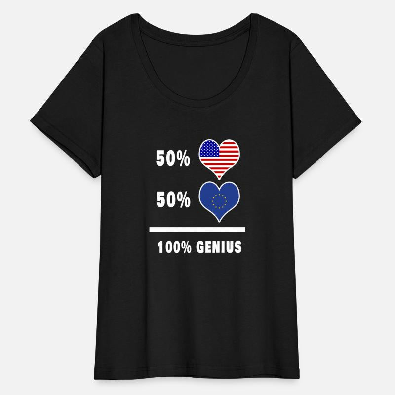 USA and Europe Genius flag design