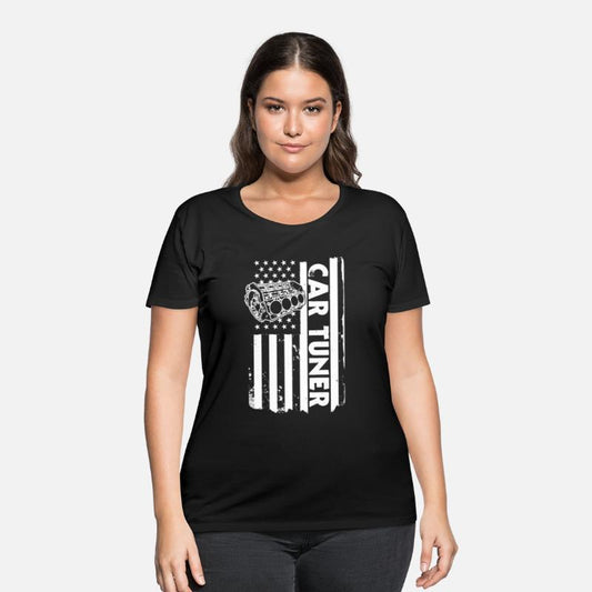 USA Flag Car Tuner Shirt