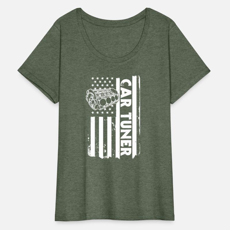 USA Flag Car Tuner Shirt