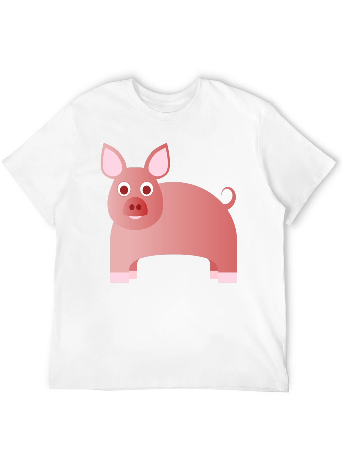 Pig Graphic Tee - Cute Animal Print T-Shirt