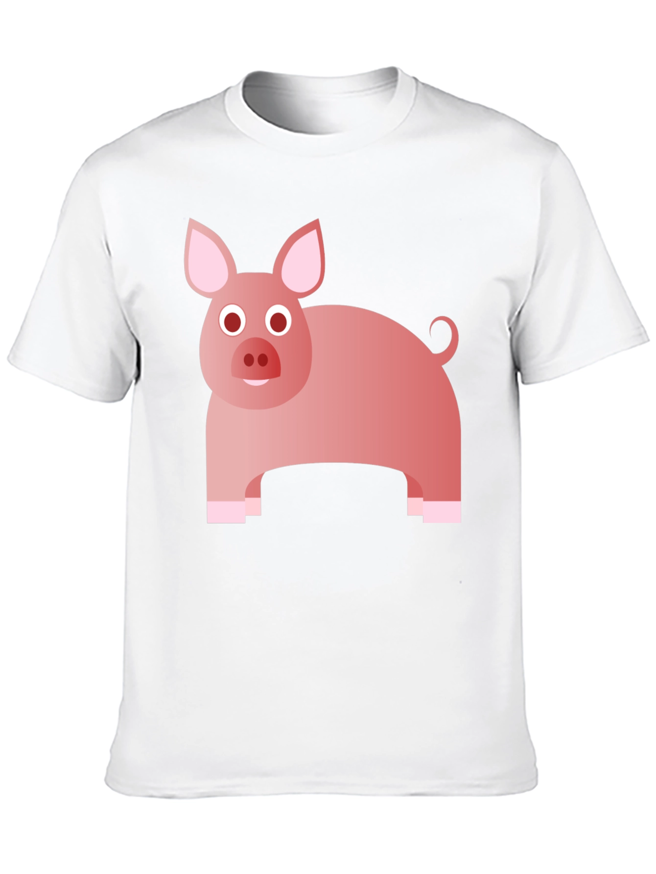 Pig Graphic Tee - Cute Animal Print T-Shirt