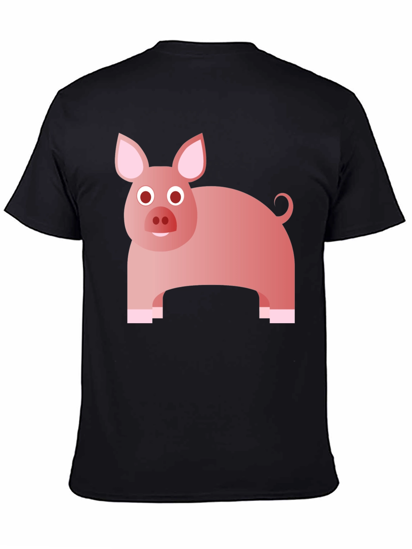 Pig Graphic Tee - Cute Animal Print T-Shirt