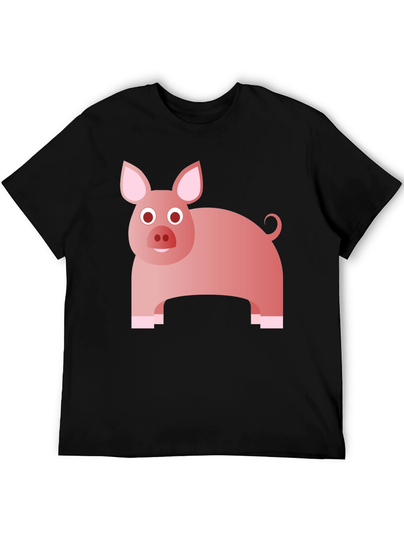 Pig Graphic Tee - Cute Animal Print T-Shirt