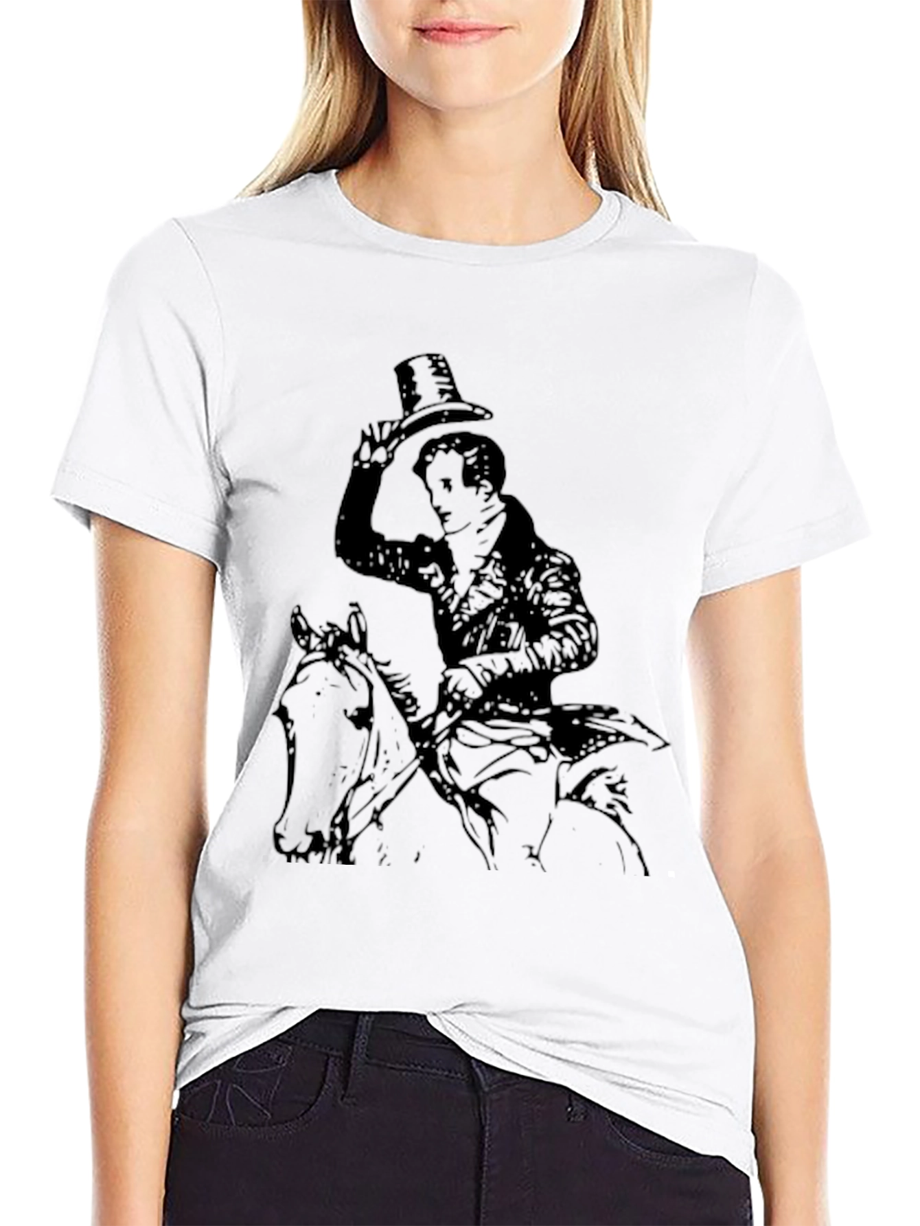 Equestrian Gentleman Black Graphic Tee