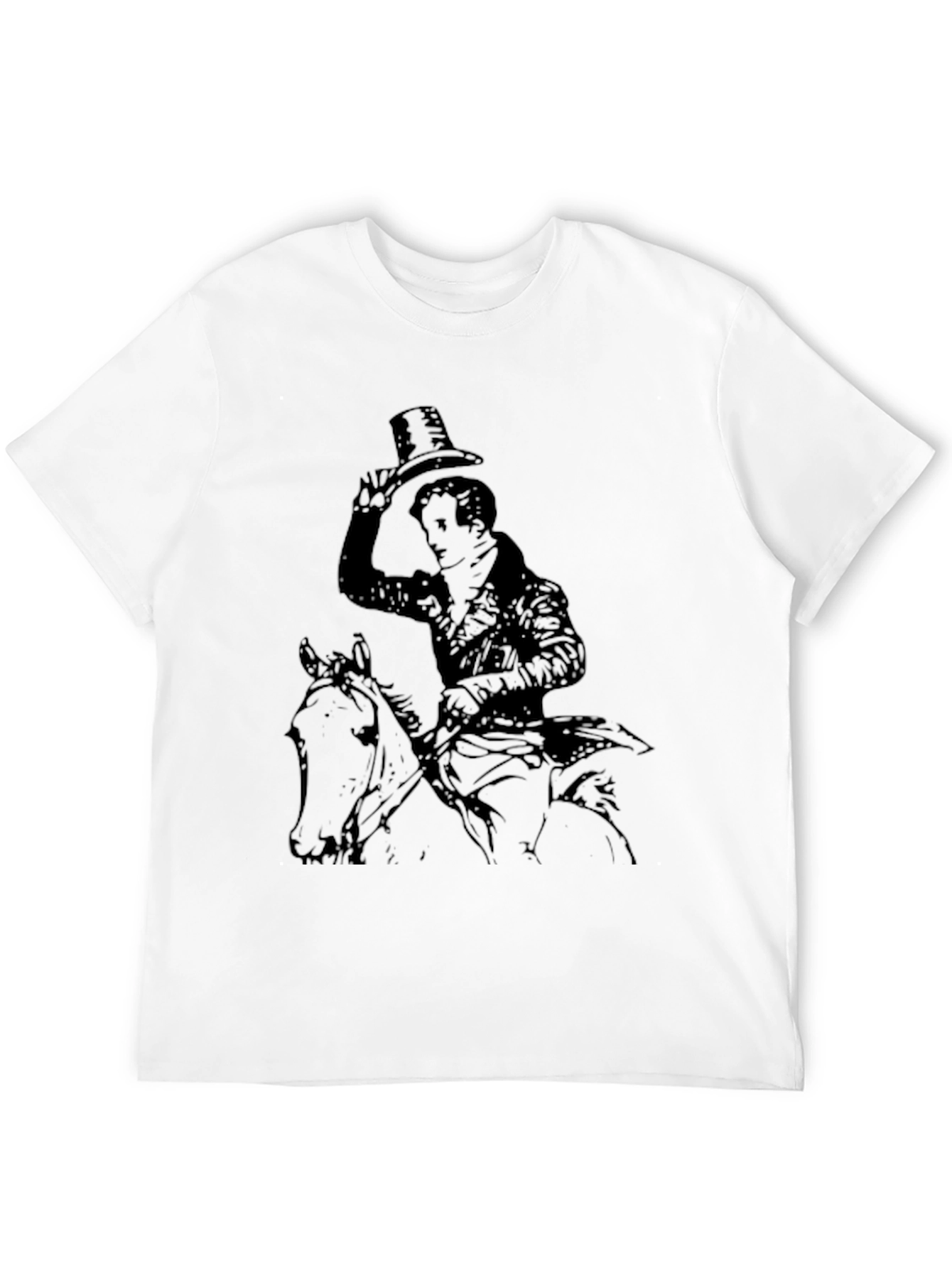 Equestrian Gentleman Black Graphic Tee