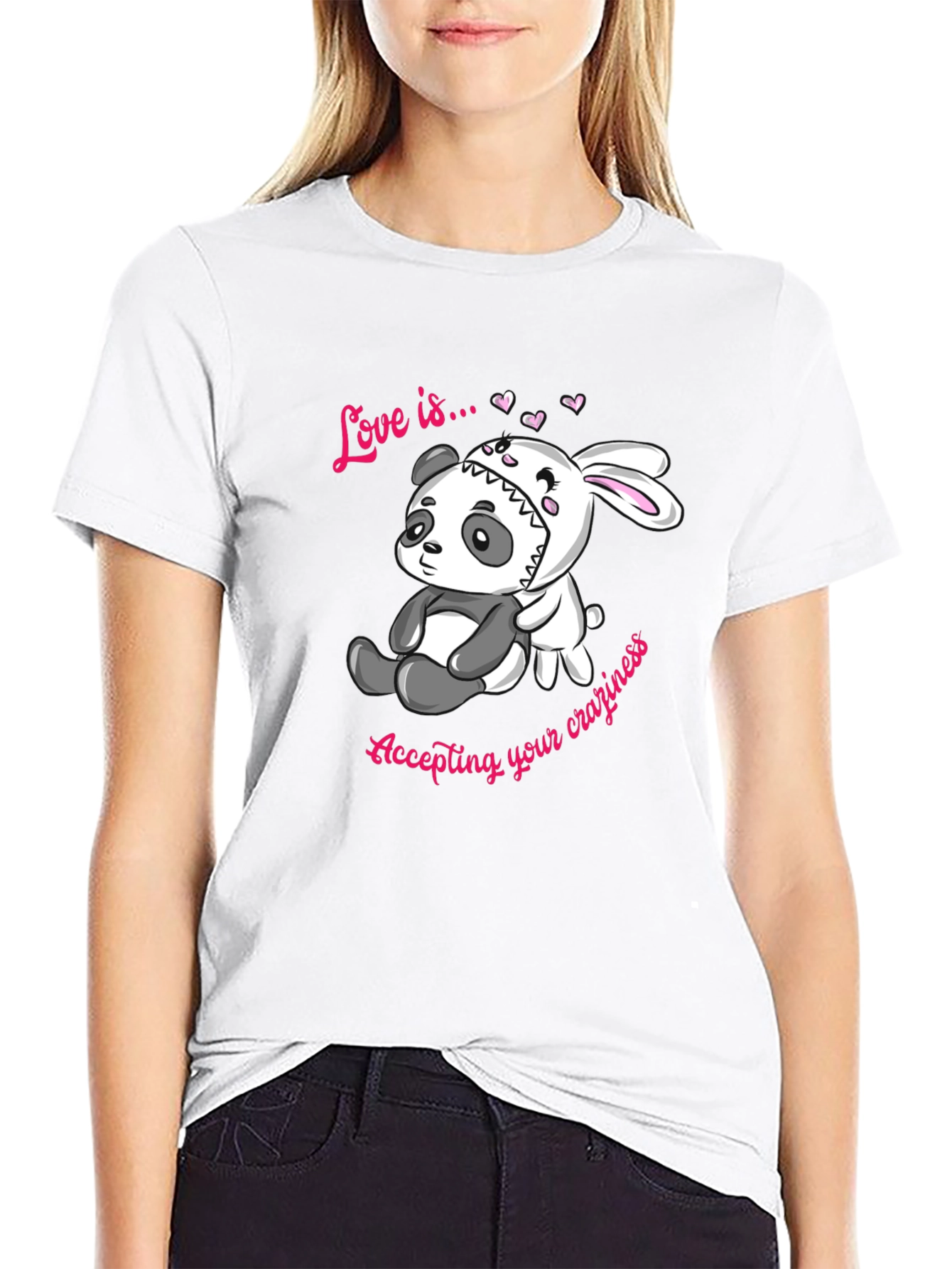 Love Is... Panda and Bunny Tee