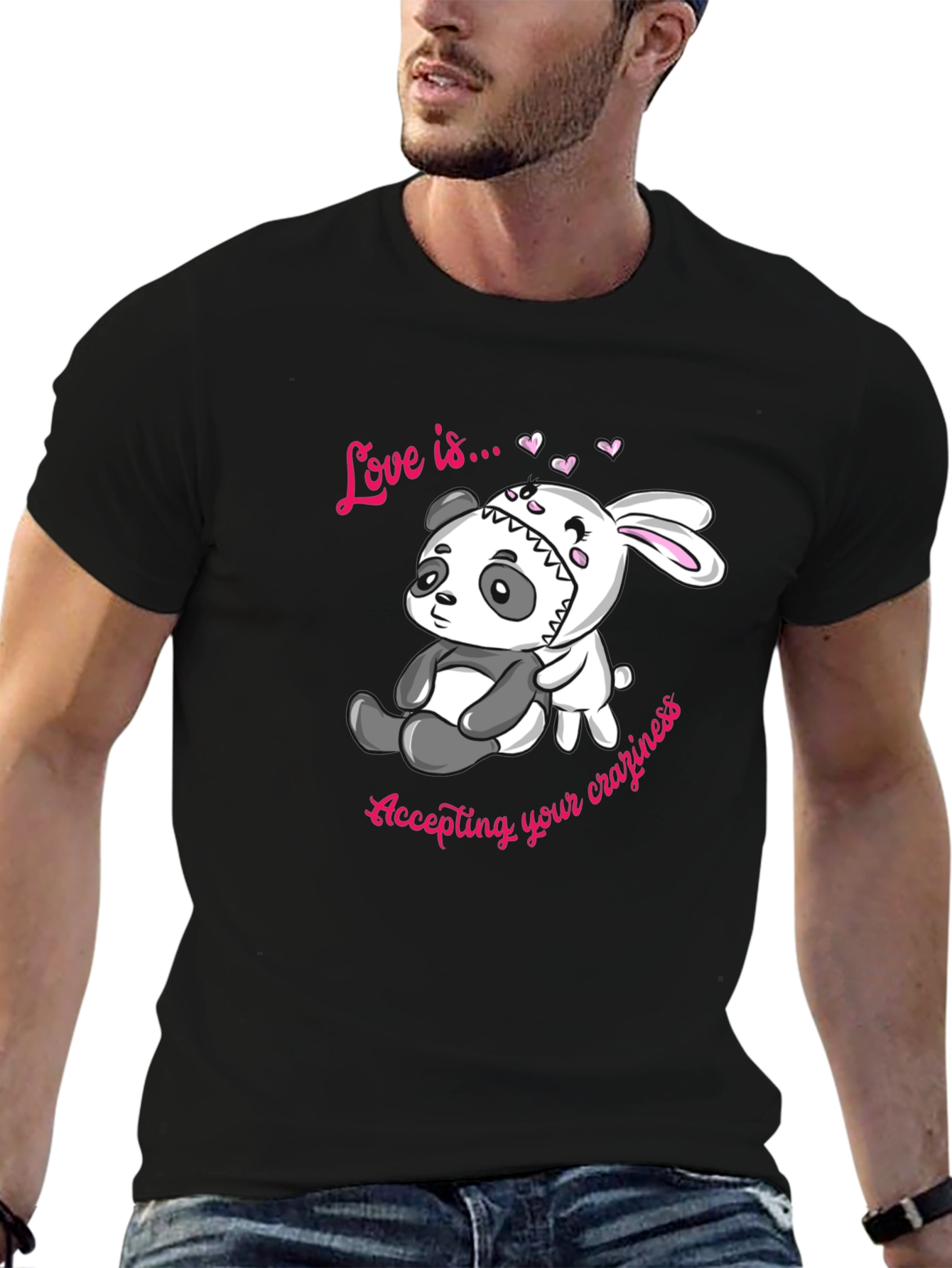 Love Is... Panda and Bunny Tee