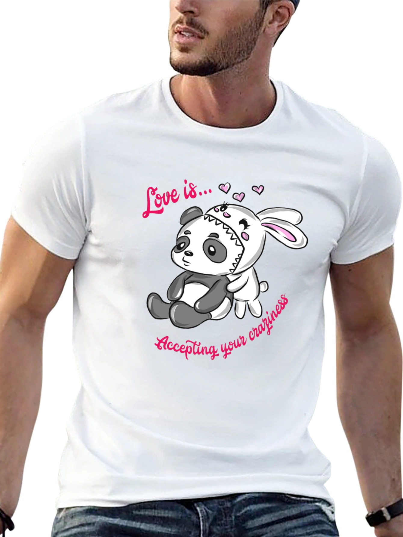 Love Is... Panda and Bunny Tee