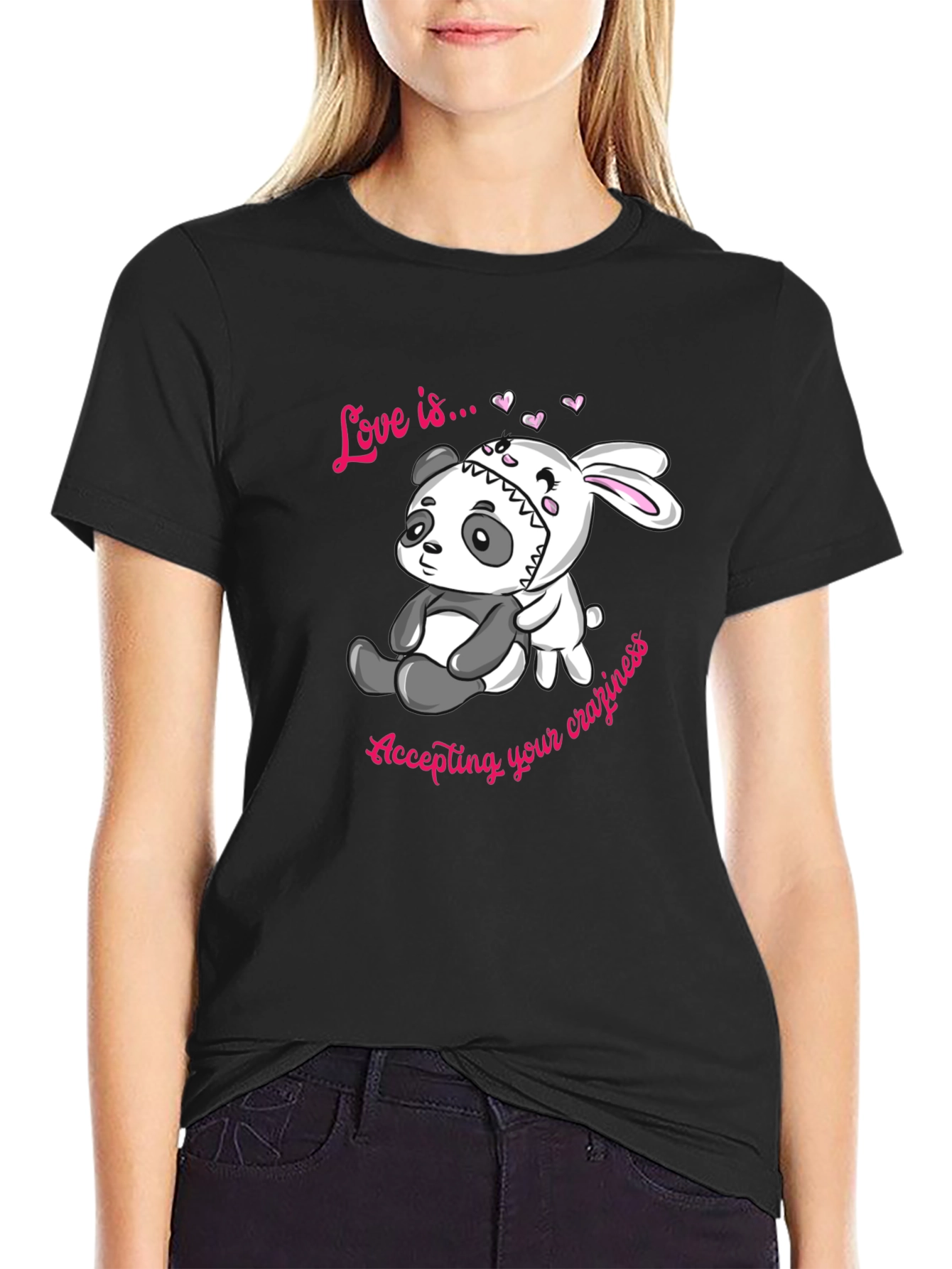 Love Is... Panda and Bunny Tee