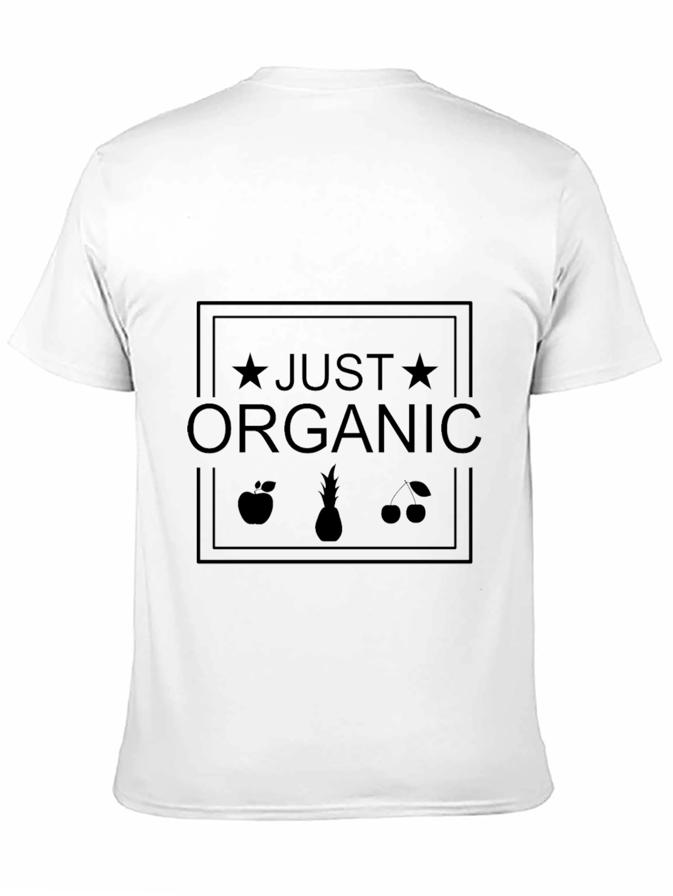 Just Organic Black Graphic Tee