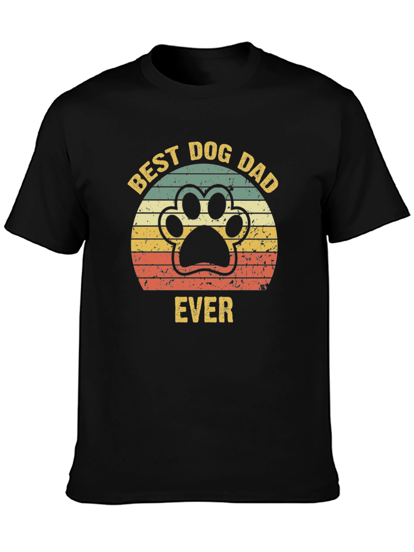 Best Dog Dad Ever T-Shirt – Retro Dog Lover Graphic Tee Gift