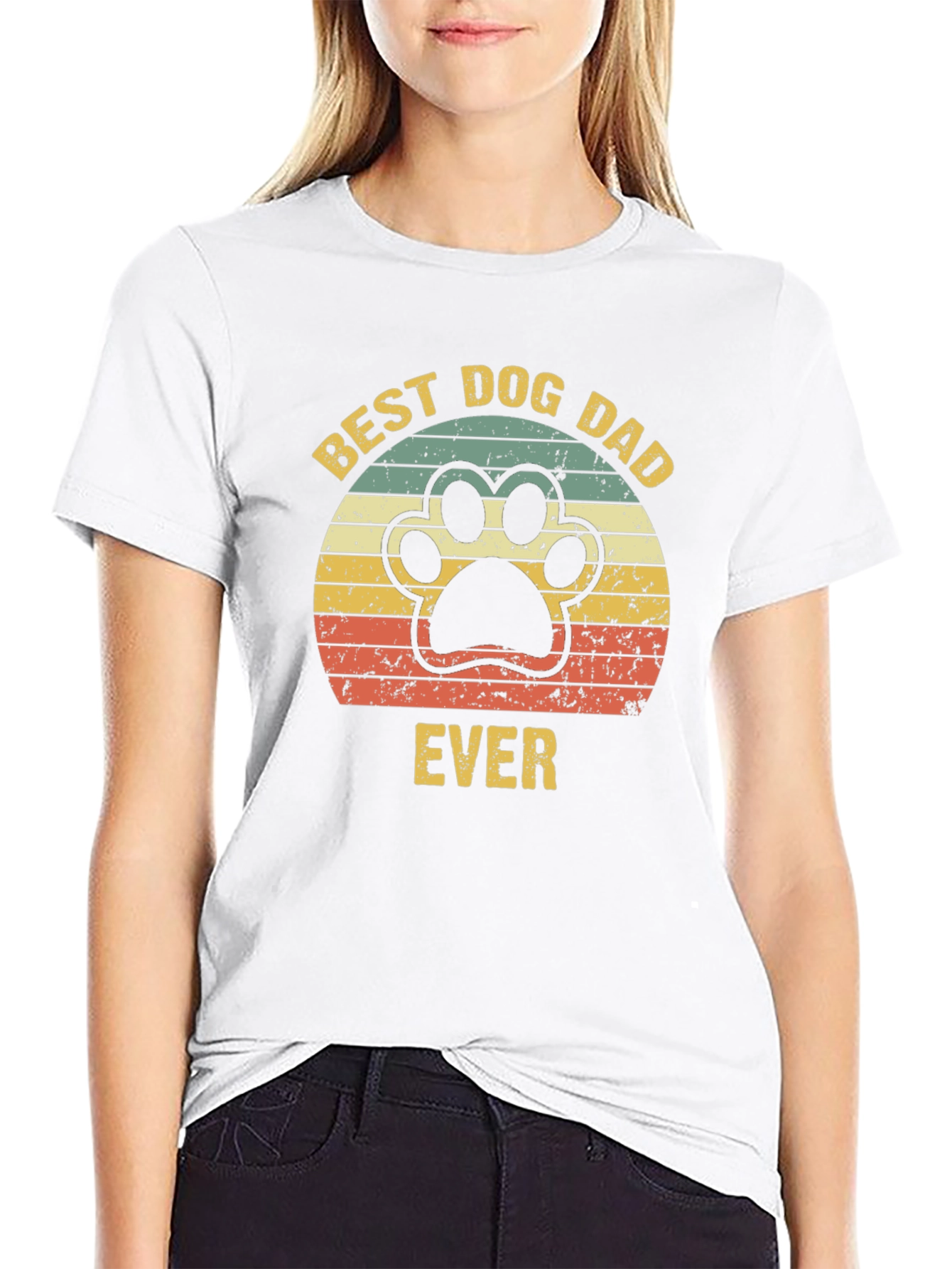 Best Dog Dad Ever T-Shirt – Retro Dog Lover Graphic Tee Gift