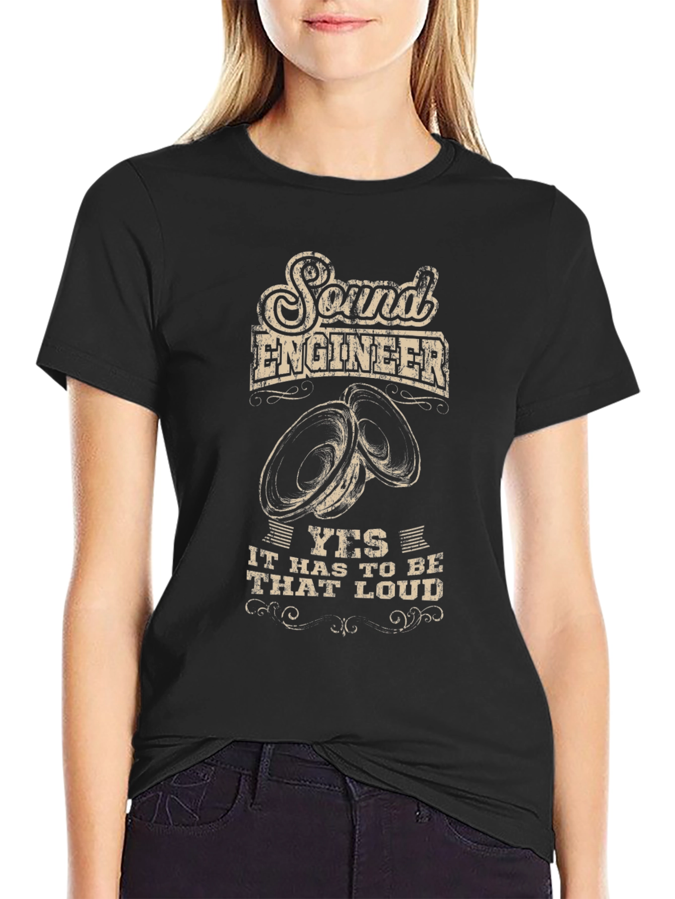 Sound Engineer Loud Speaker Graphic Tee