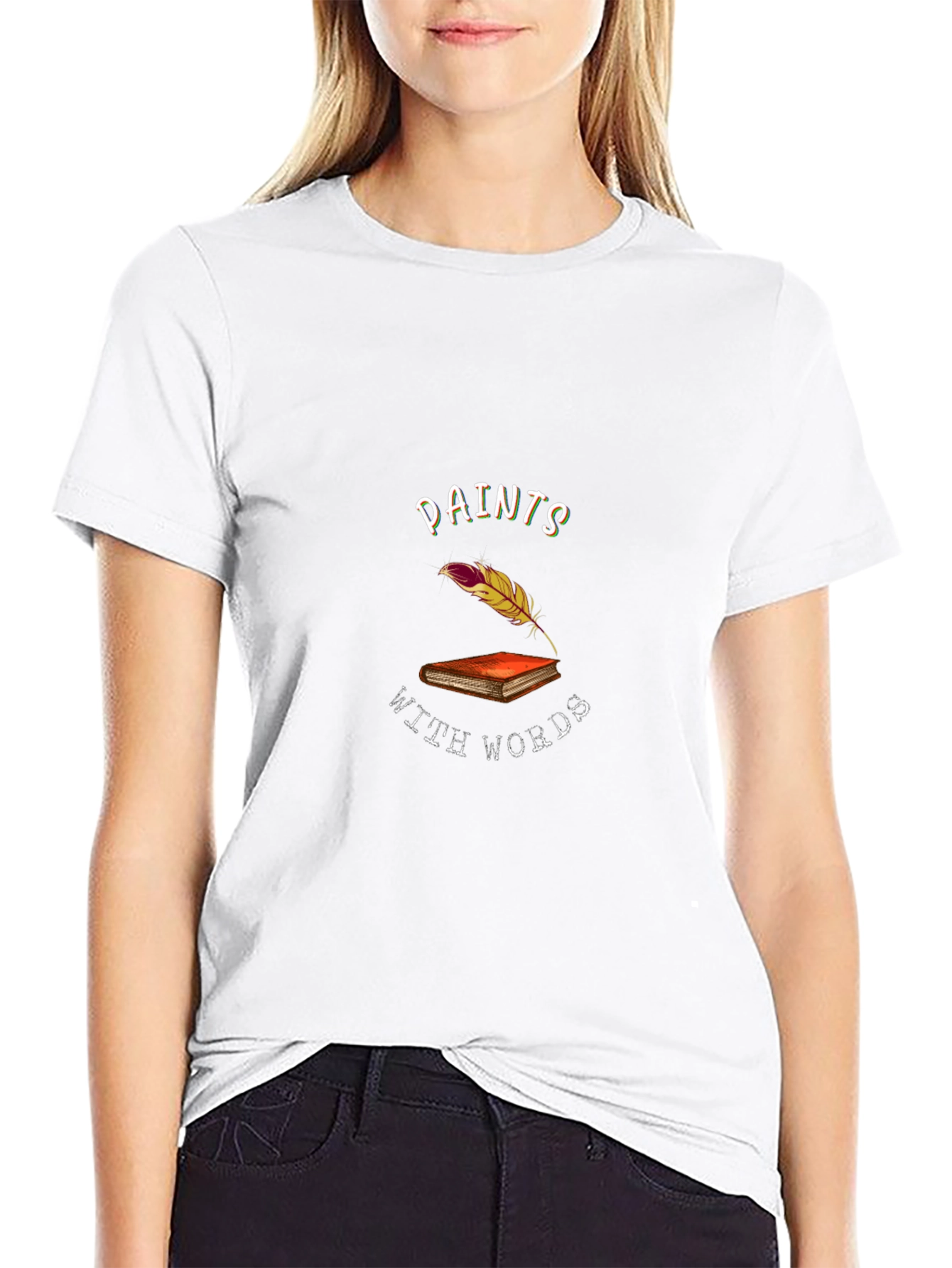 Paints With Words Black T-Shirt