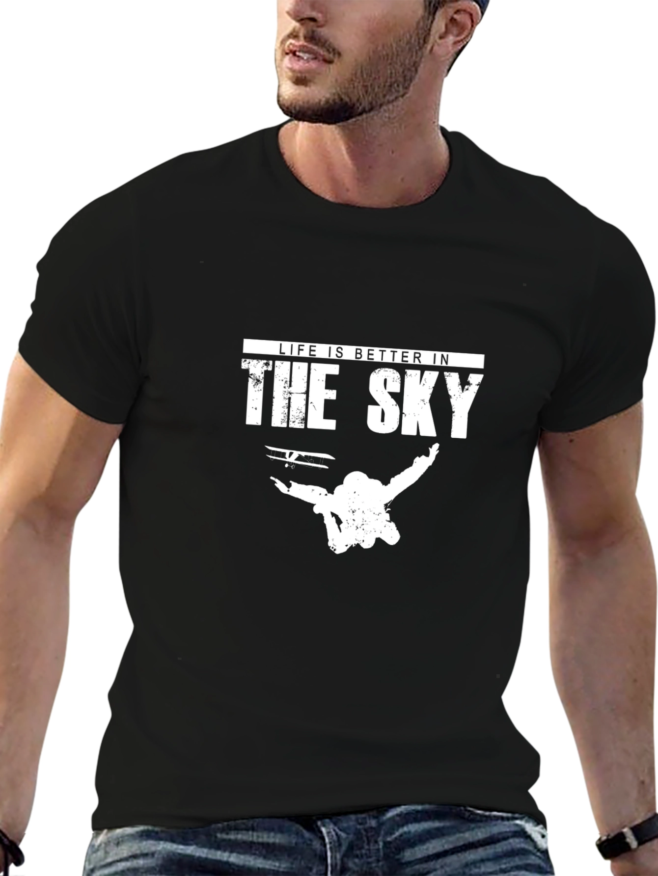 Life is Better in the Sky Black T-Shirt