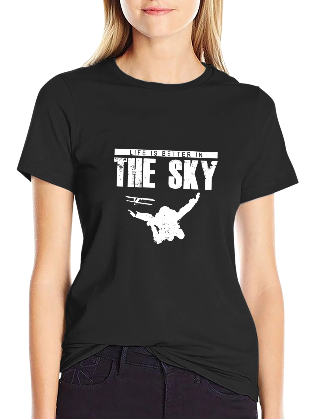 Life is Better in the Sky Black T-Shirt
