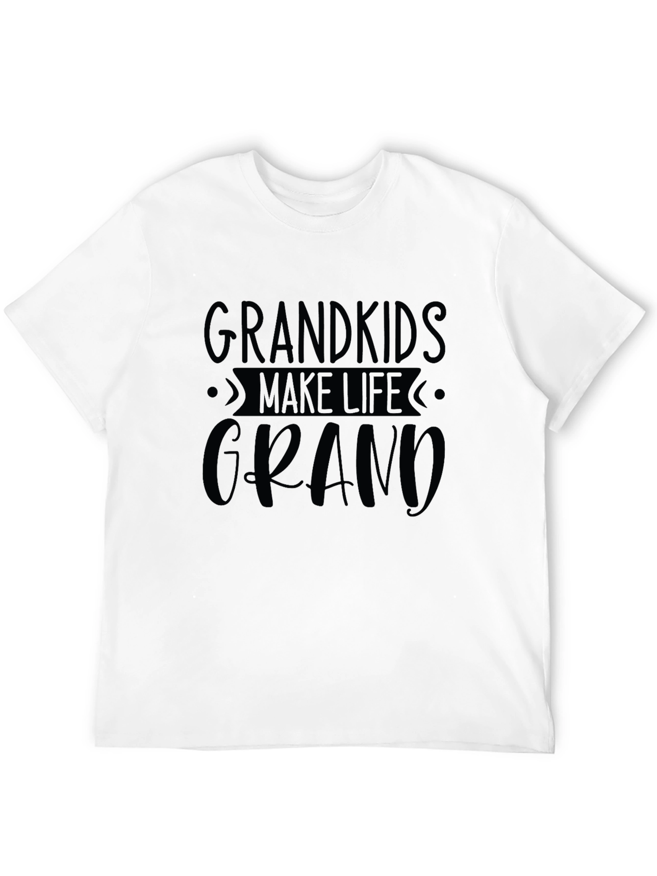 Grandkids Make Life Grand T-Shirt - Black