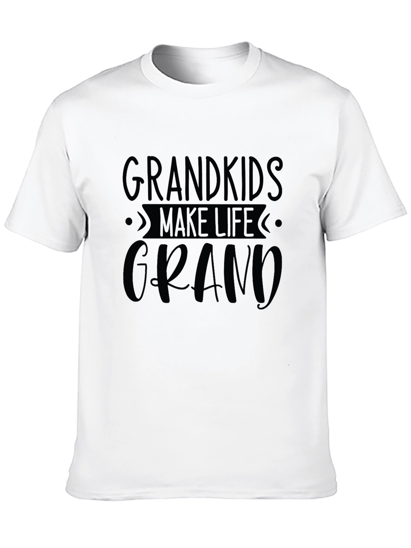 Grandkids Make Life Grand T-Shirt - Black