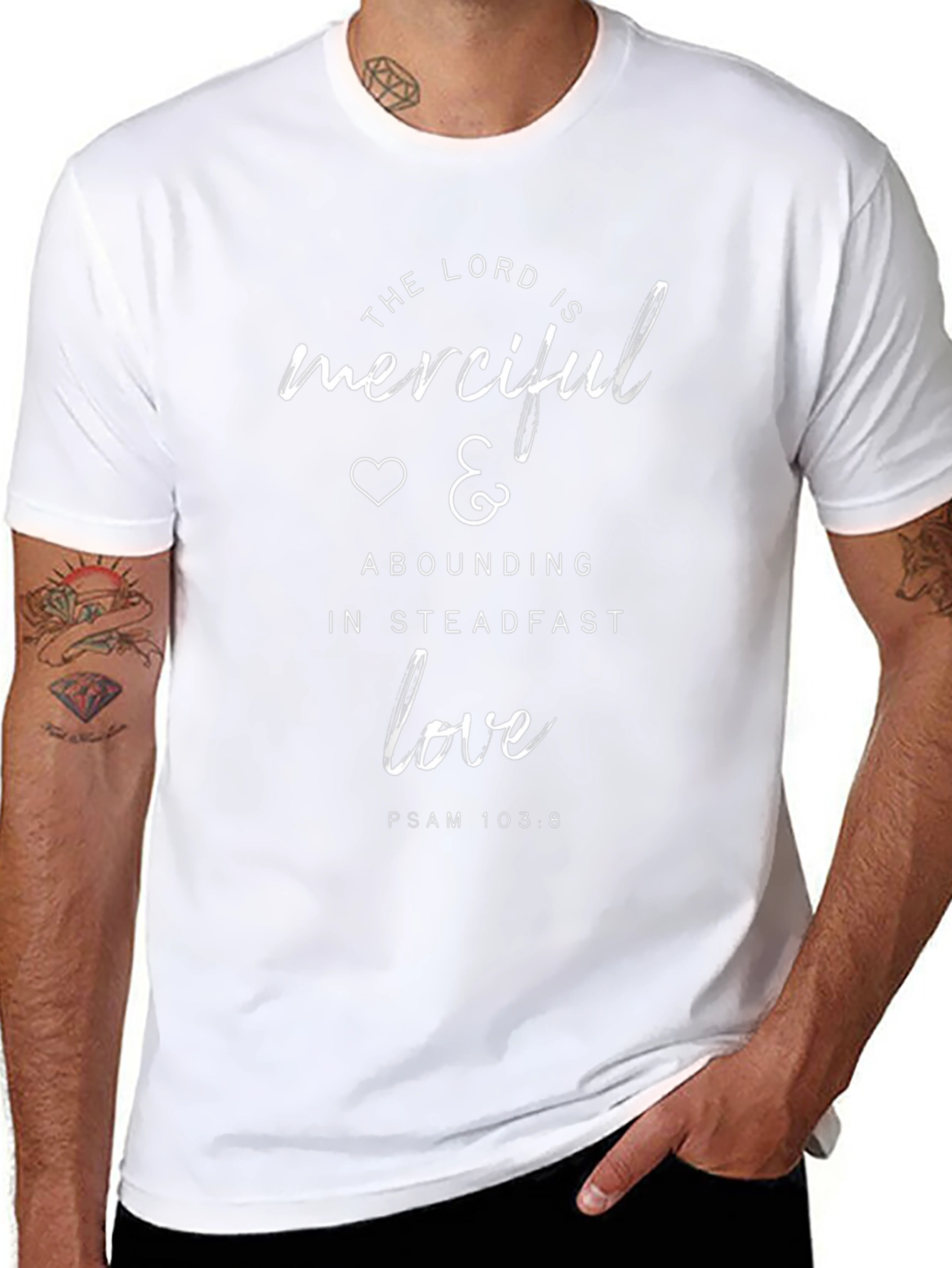 Merciful Love Graphic Tee - Religious T-Shirt