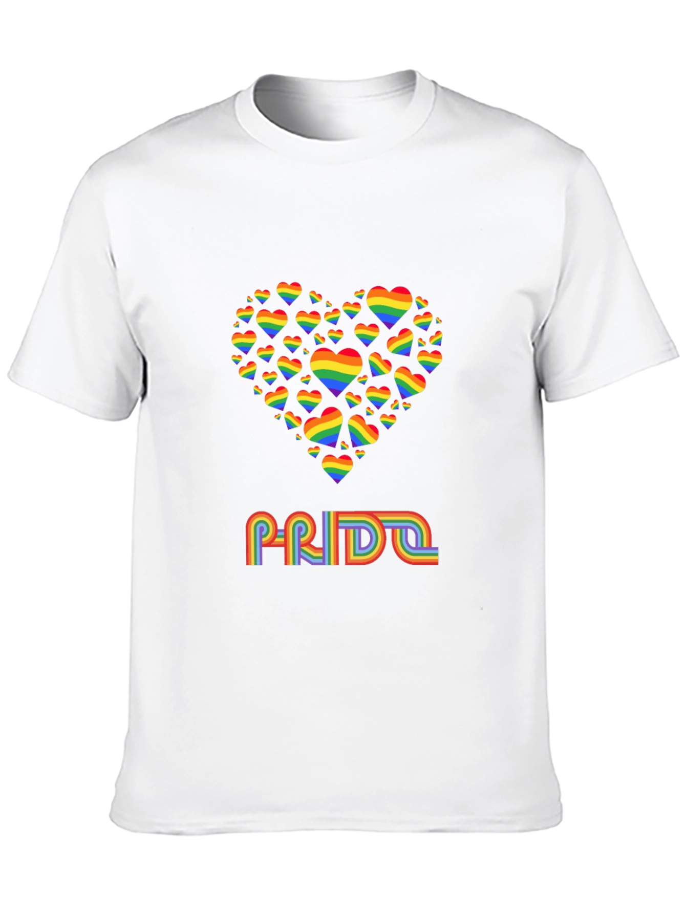 Pride Rainbow Heart T-Shirt - LGBTQ+ Support