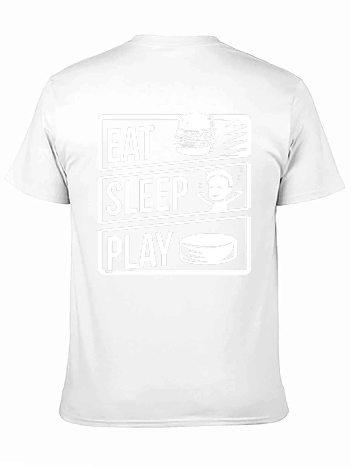 Eat Sleep Play Black Graphic Tee