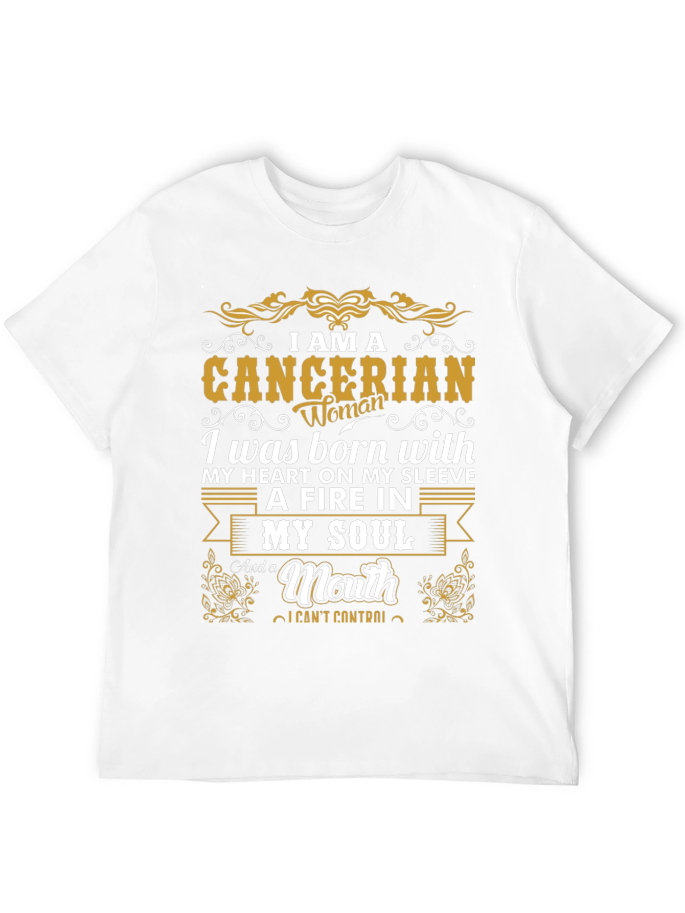 Cancerian Woman Graphic Tee - Zodiac Birthday Gift