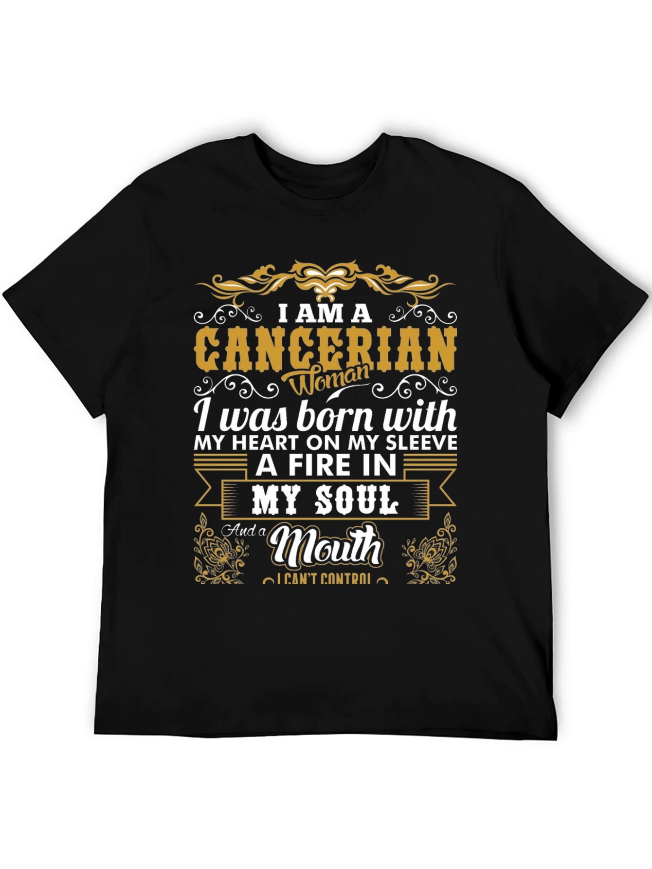 Cancerian Woman Graphic Tee - Zodiac Birthday Gift