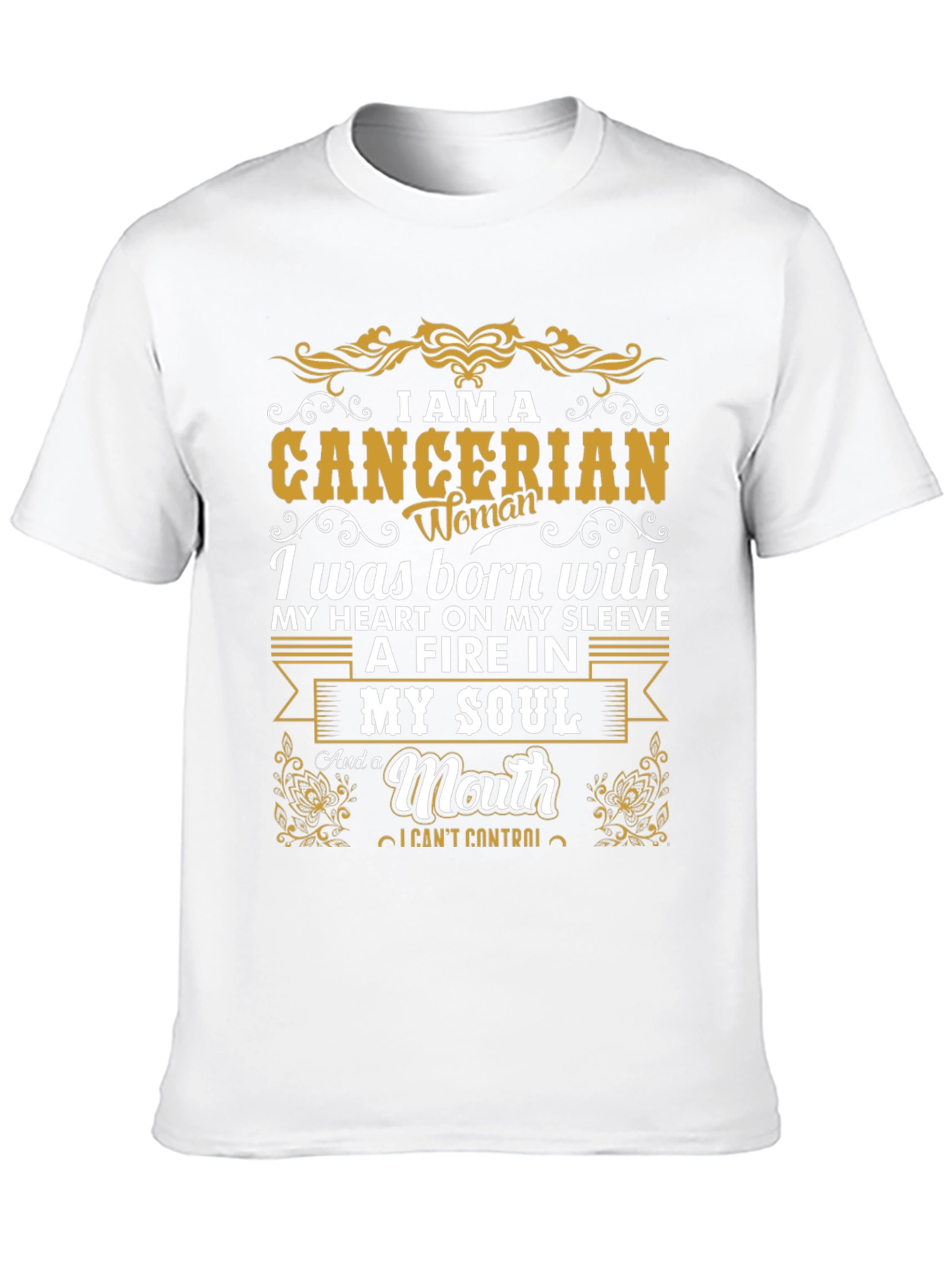 Cancerian Woman Graphic Tee - Zodiac Birthday Gift