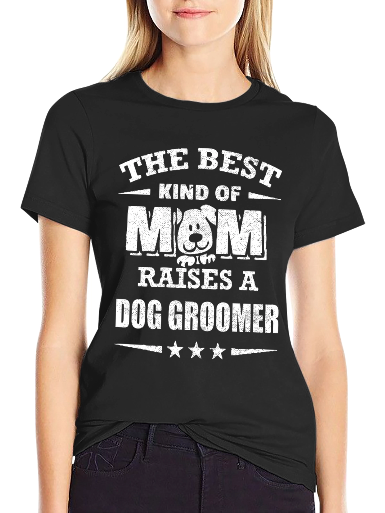 Best Dog Groomer Mom T-Shirt Animal Lover Tee
