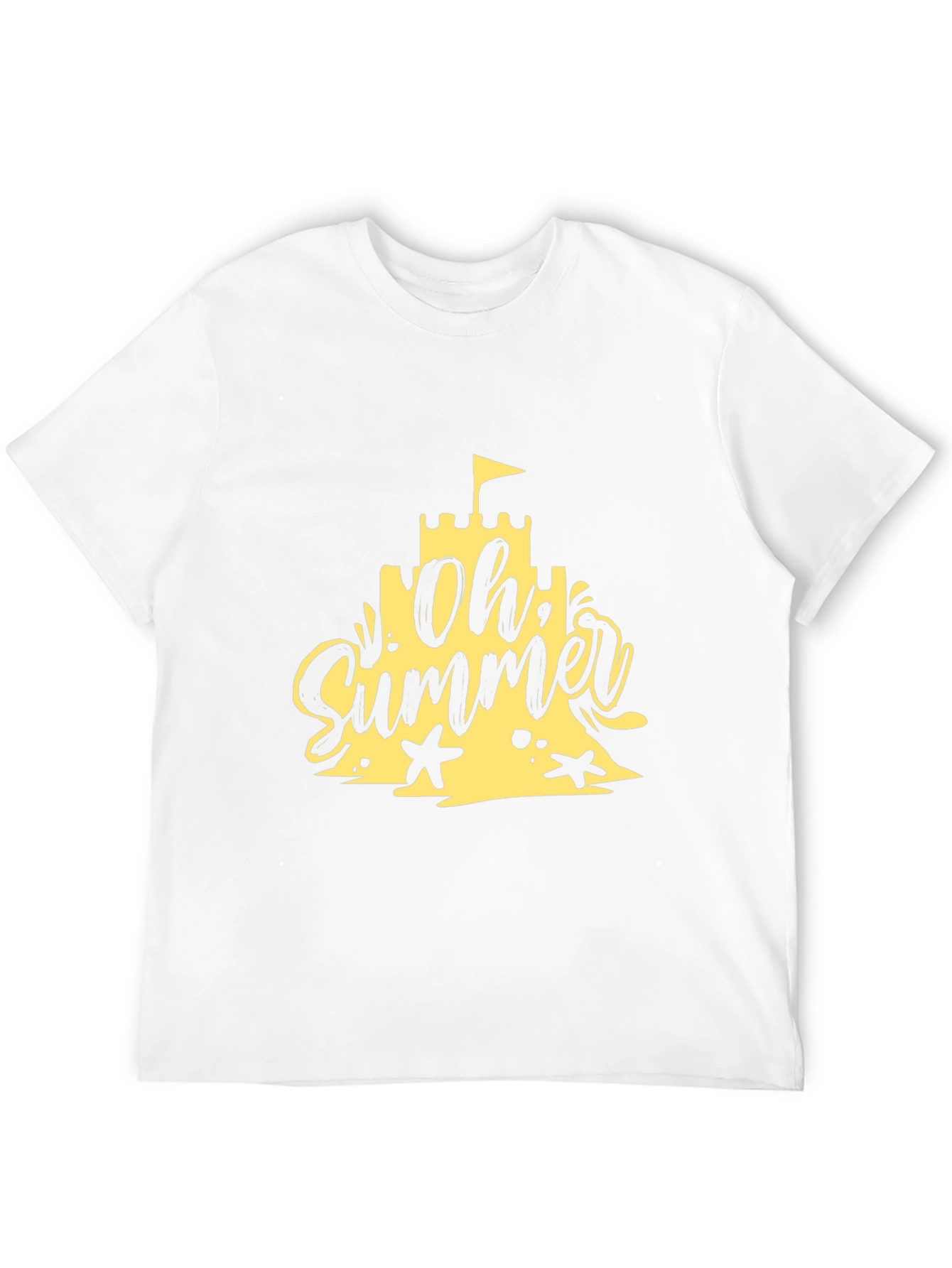 Oh Summer Black T-Shirt - Beach Vibes
