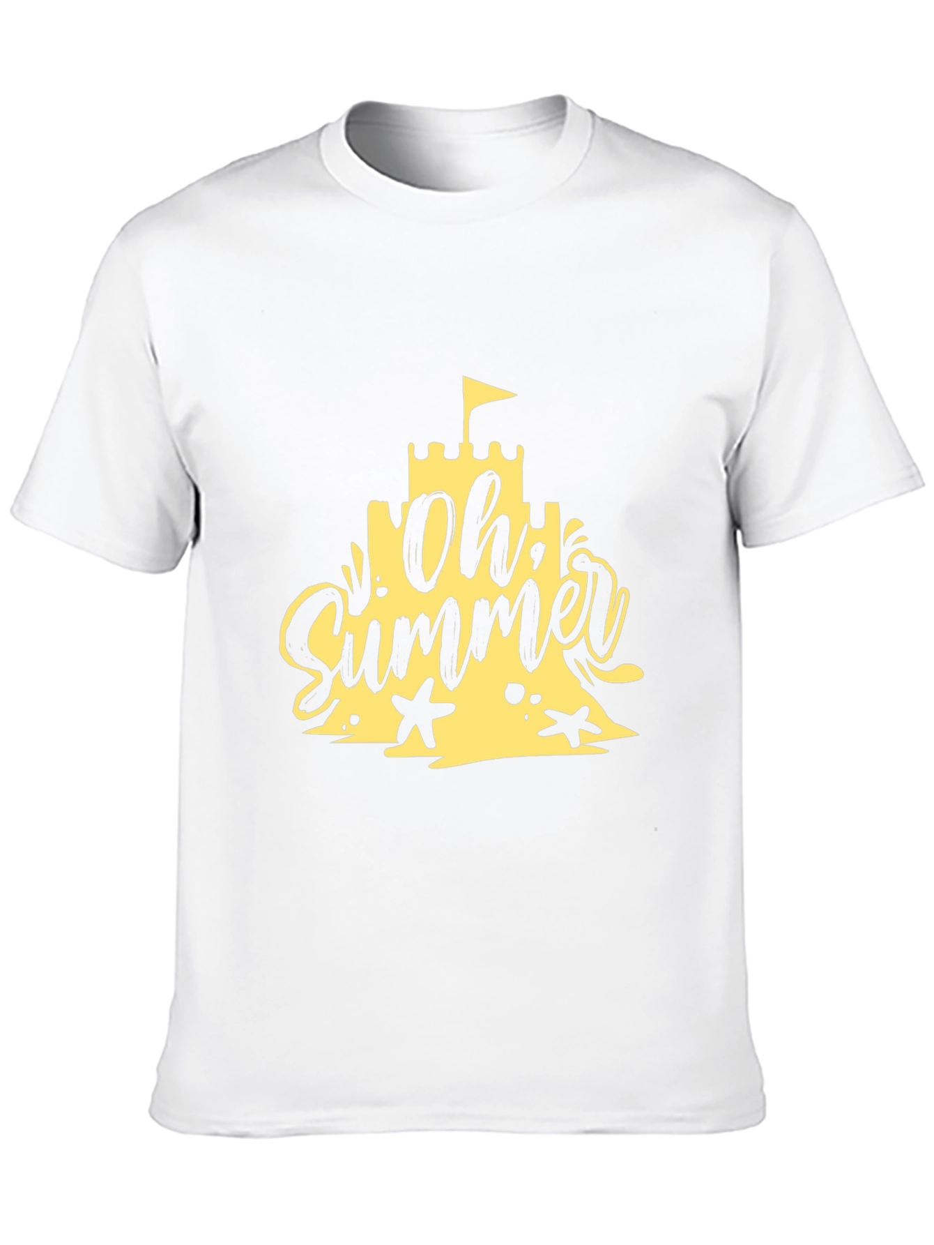 Oh Summer Black T-Shirt - Beach Vibes