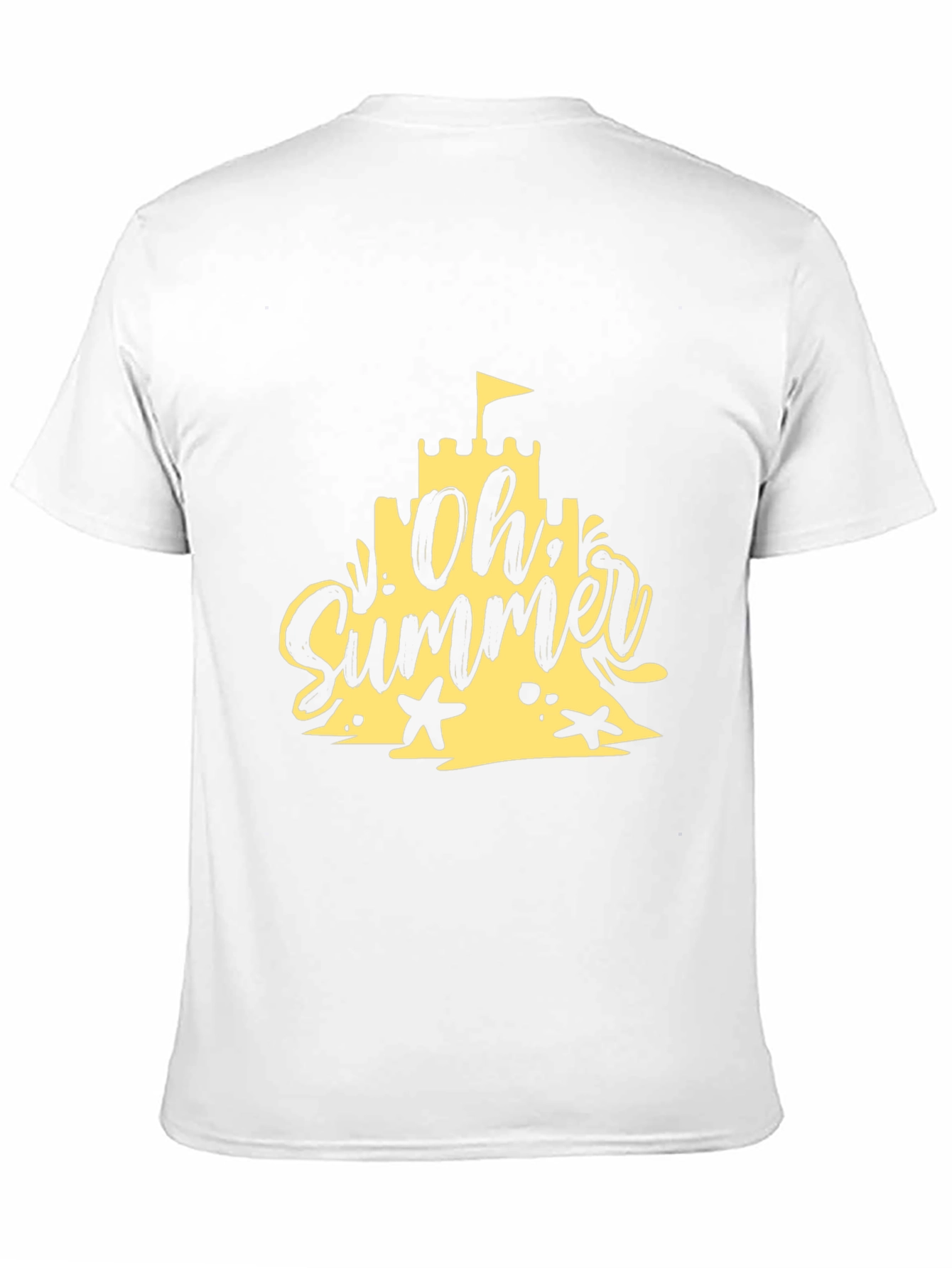 Oh Summer Black T-Shirt - Beach Vibes