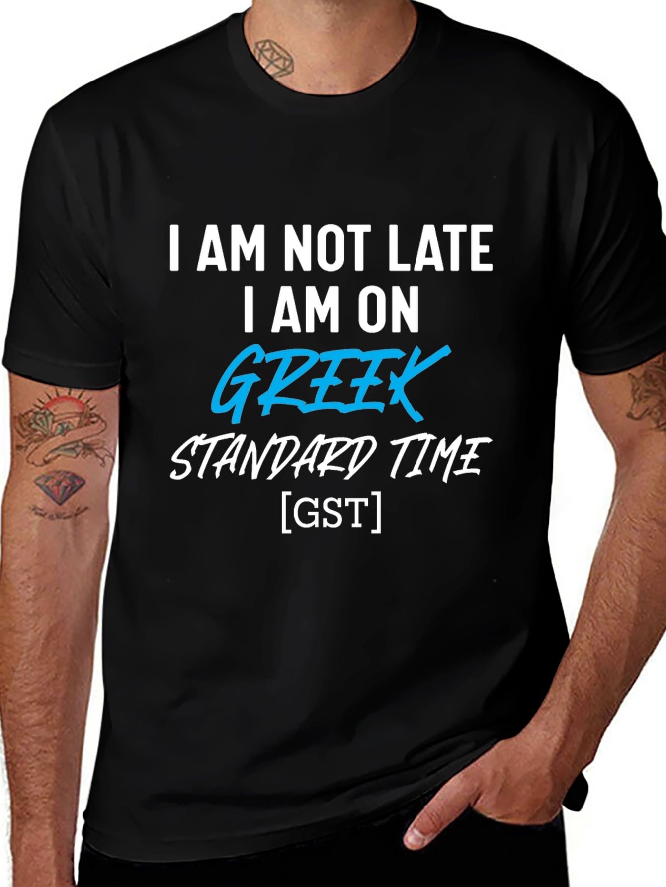 Greek Standard Time T-Shirt Funny Novelty Tee