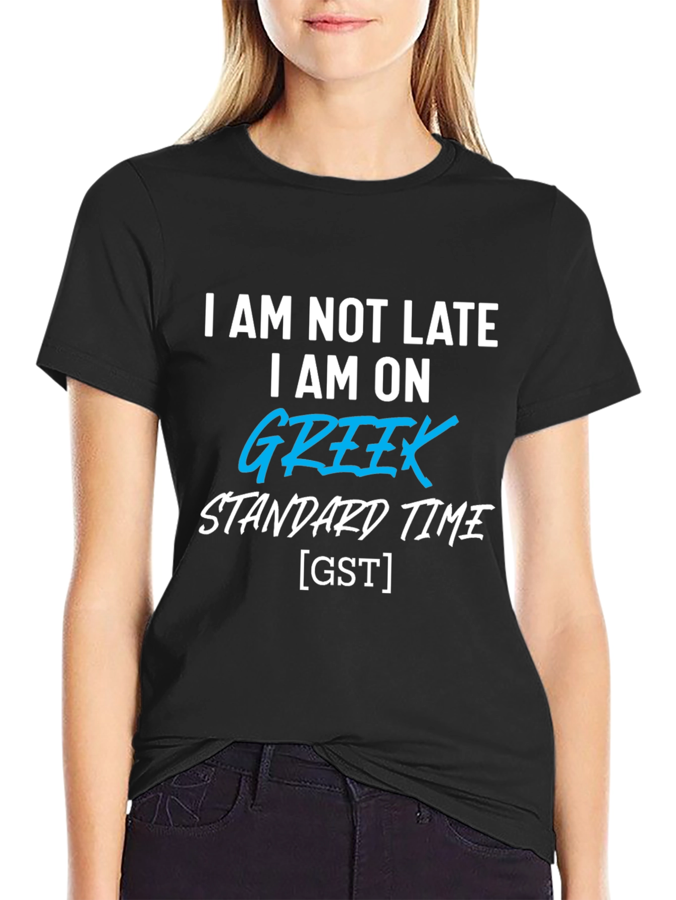 Greek Standard Time T-Shirt Funny Novelty Tee