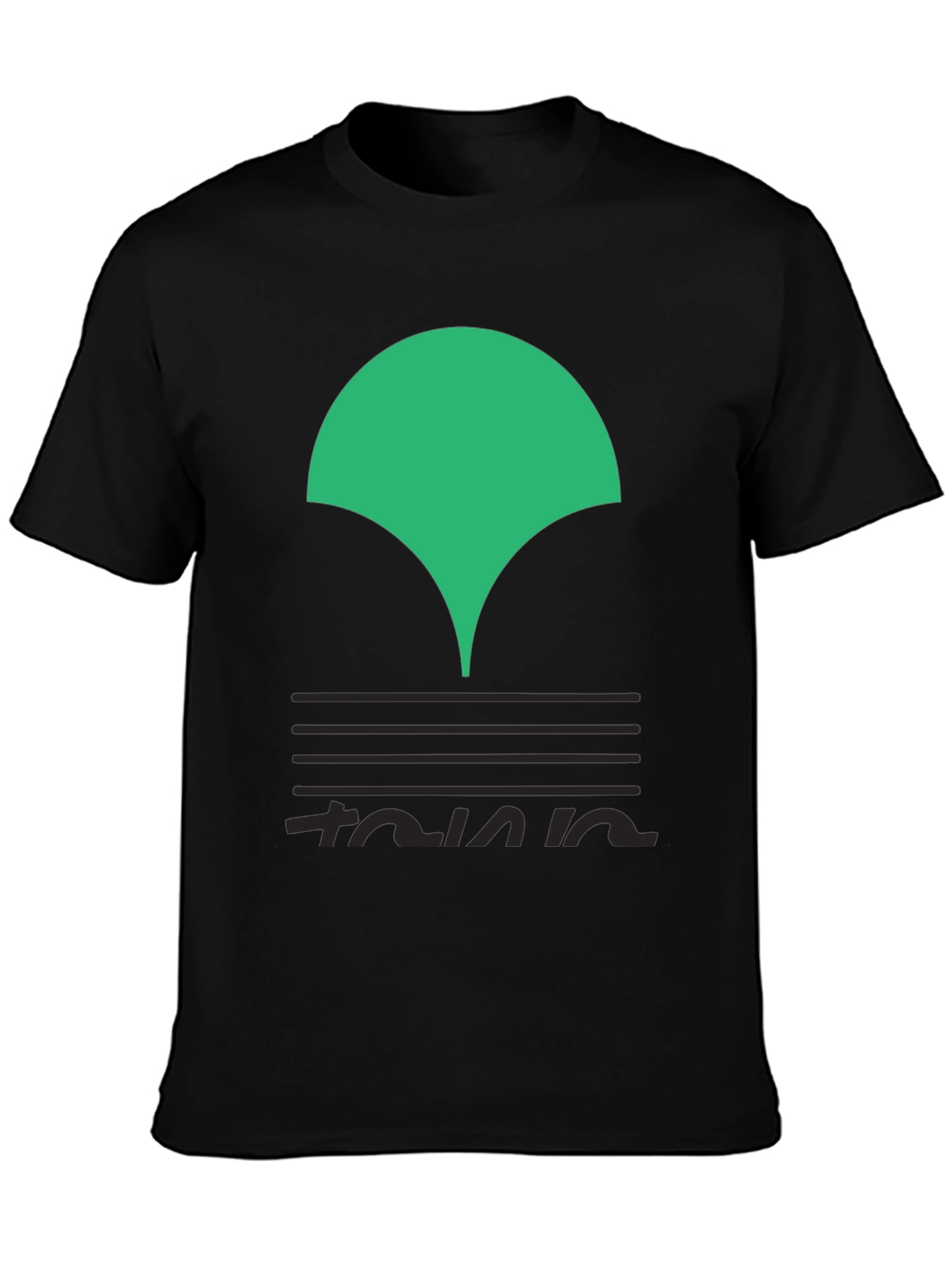Abstract Graphic Black T-Shirt - Modern Style