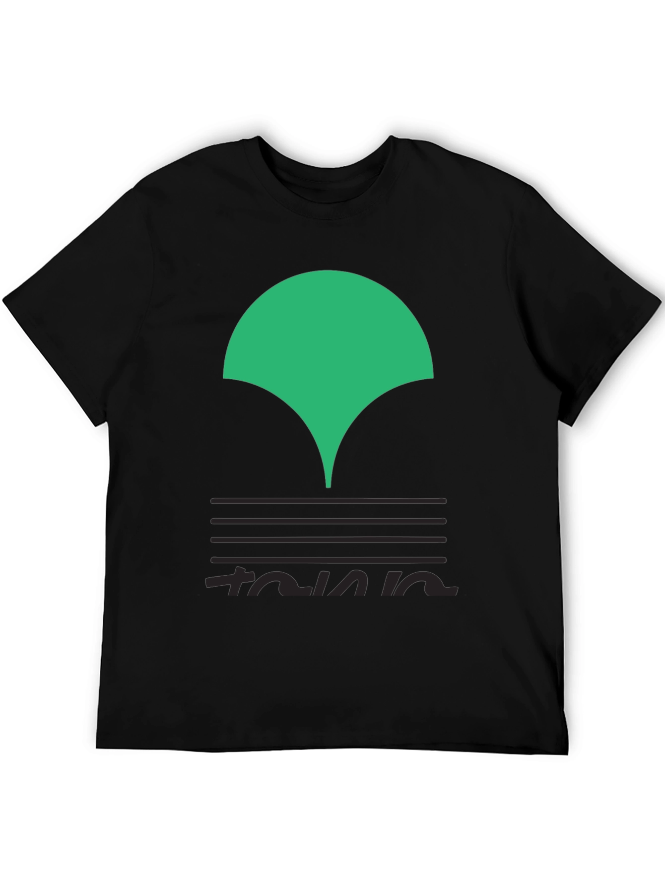 Abstract Graphic Black T-Shirt - Modern Style