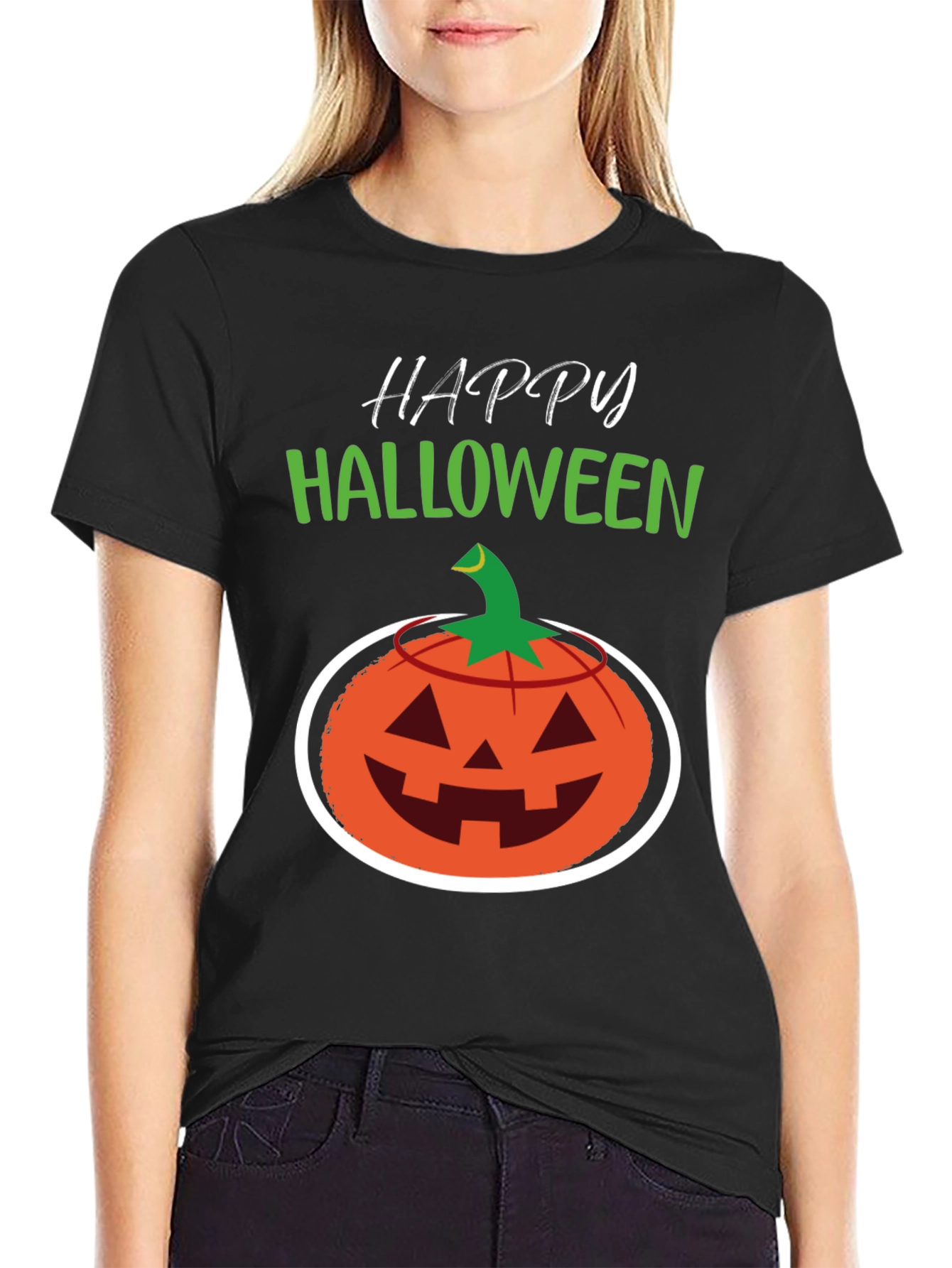 Happy Halloween Pumpkin Graphic Tee