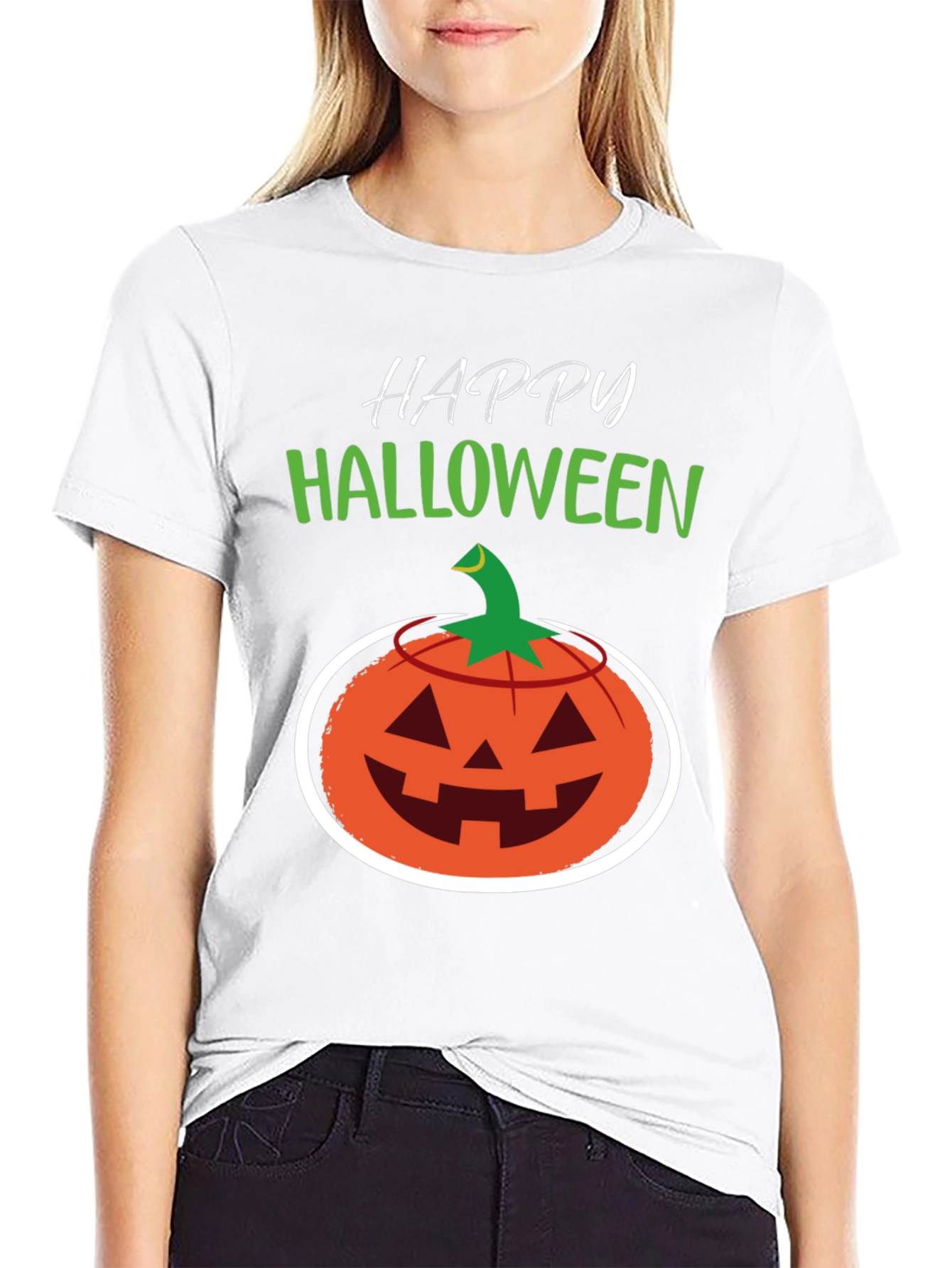 Happy Halloween Pumpkin Graphic Tee