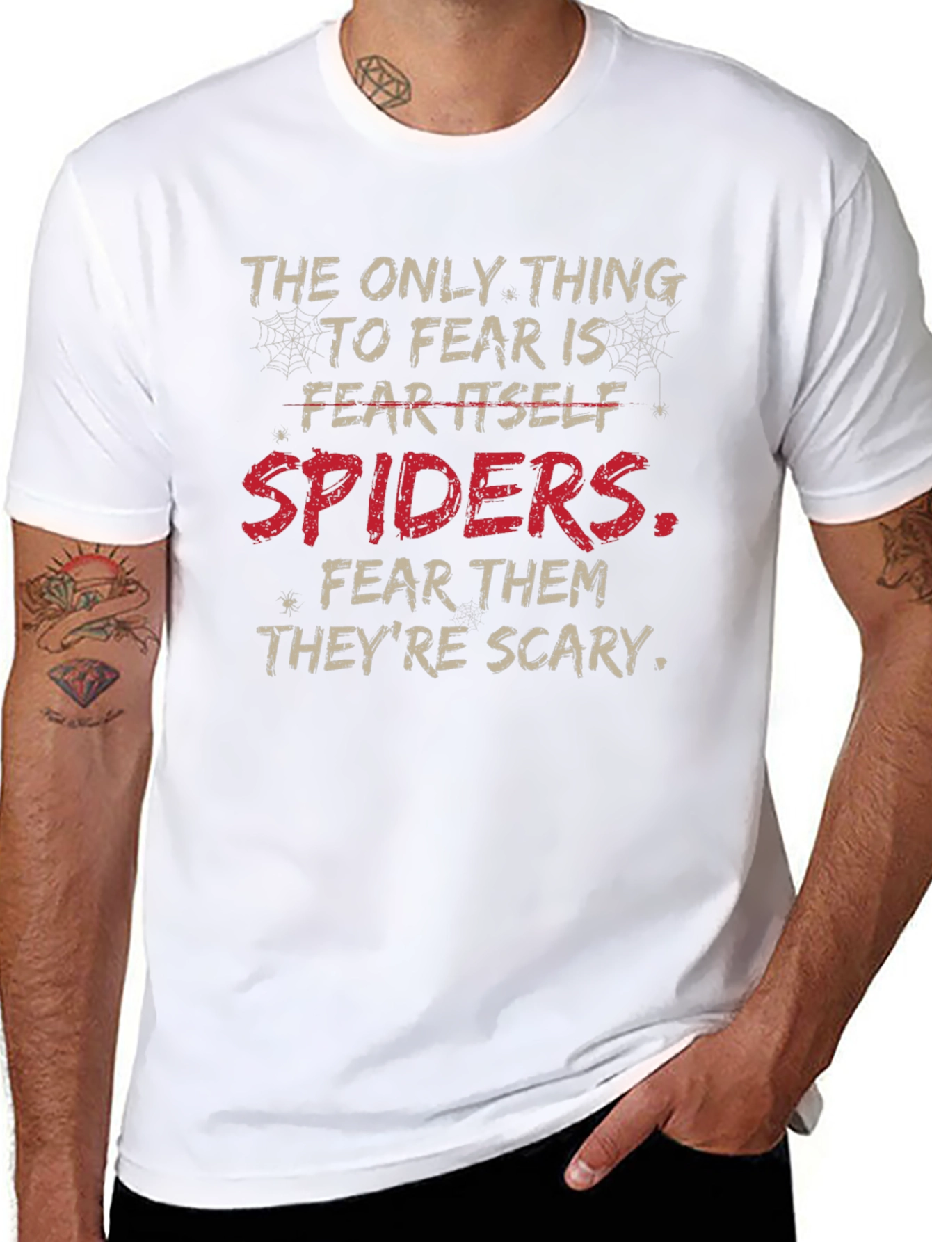 Spiders T-Shirt: Fear Itself Funny Graphic Tee