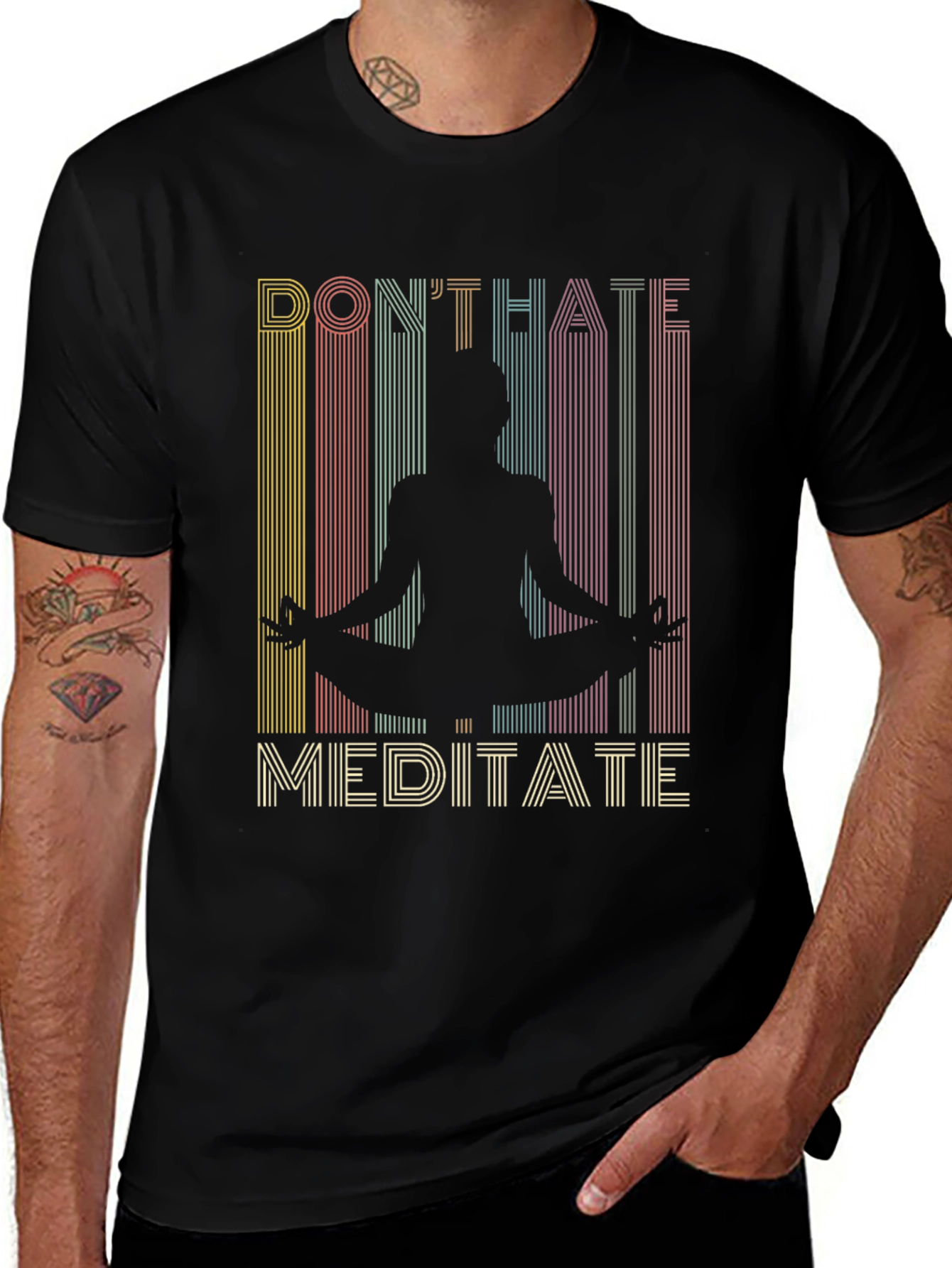 Dont Hate Meditate Graphic Tee