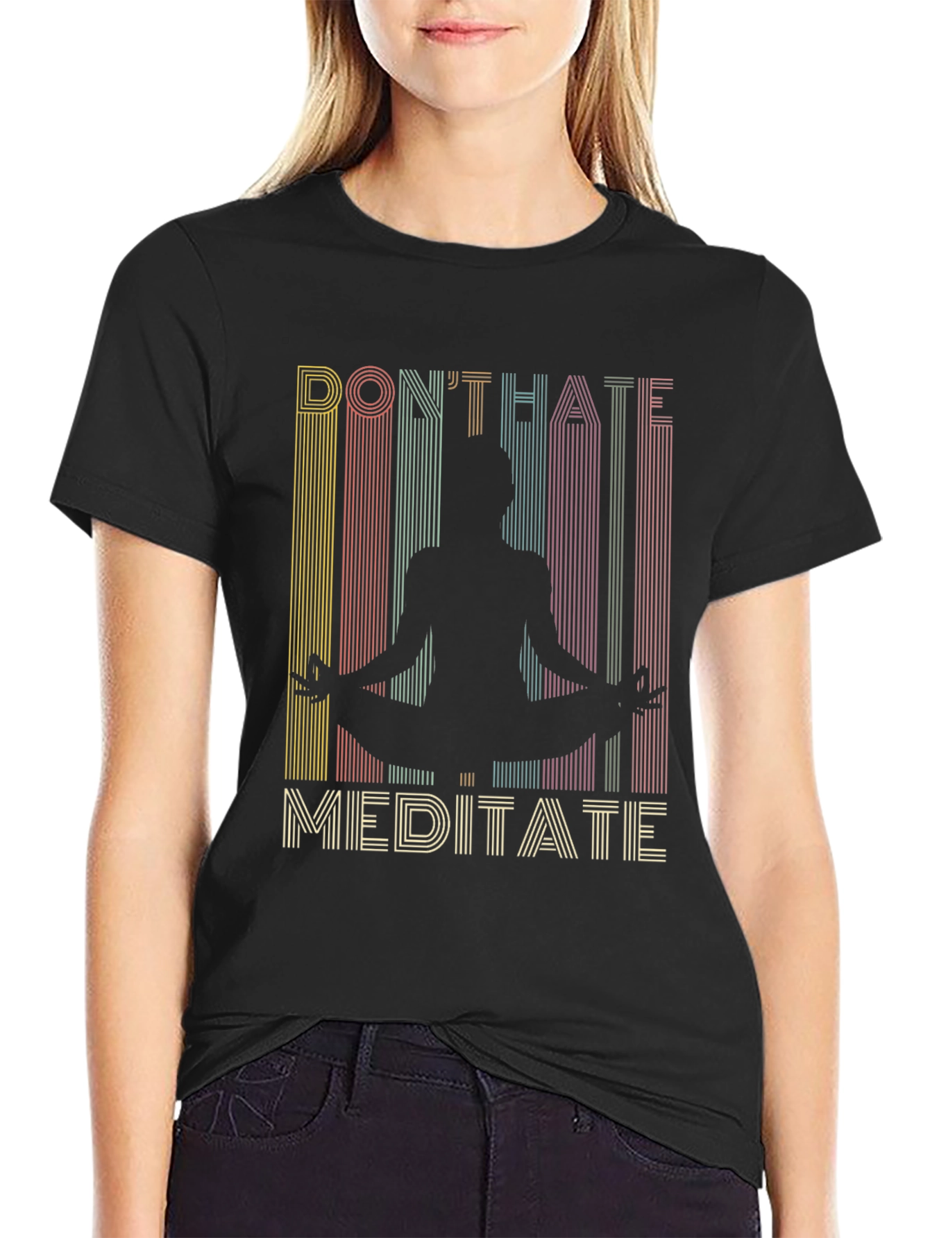 Dont Hate Meditate Graphic Tee