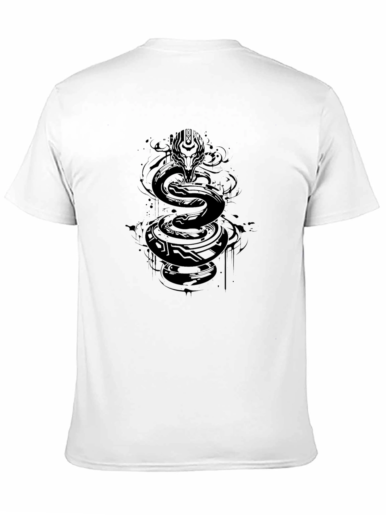 Serpent Graphic Tee - Mens Black T-Shirt