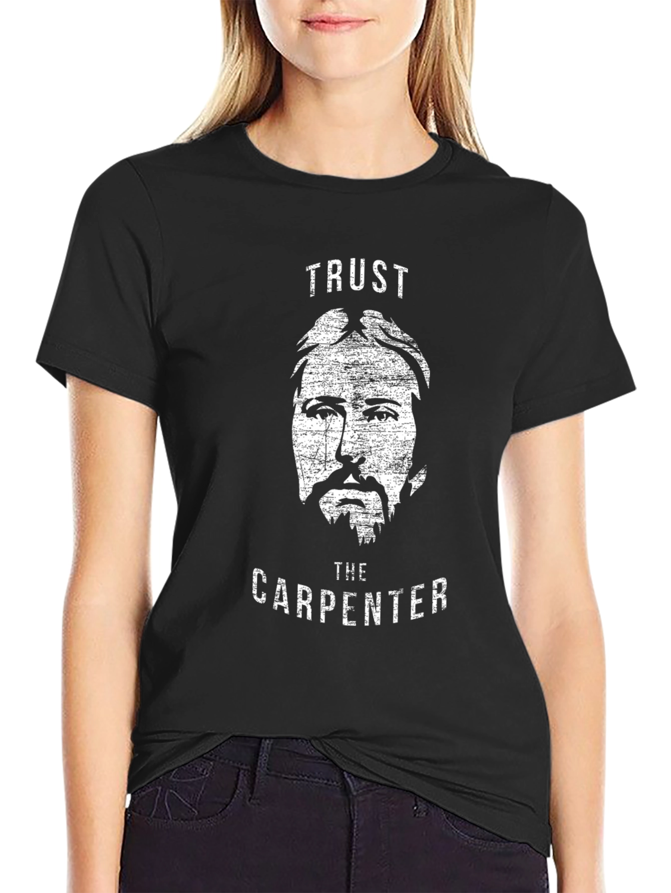 Trust the Carpenter Black Graphic T-Shirt