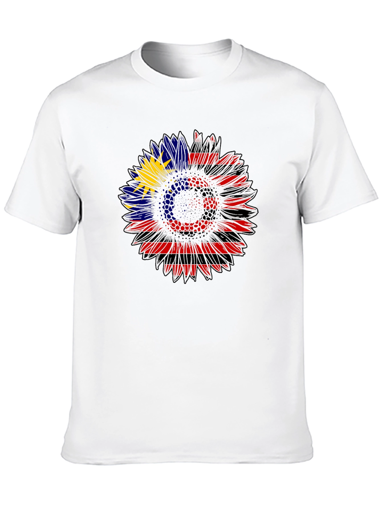 Sunflower Malaysian Flag Graphic Tee - Black