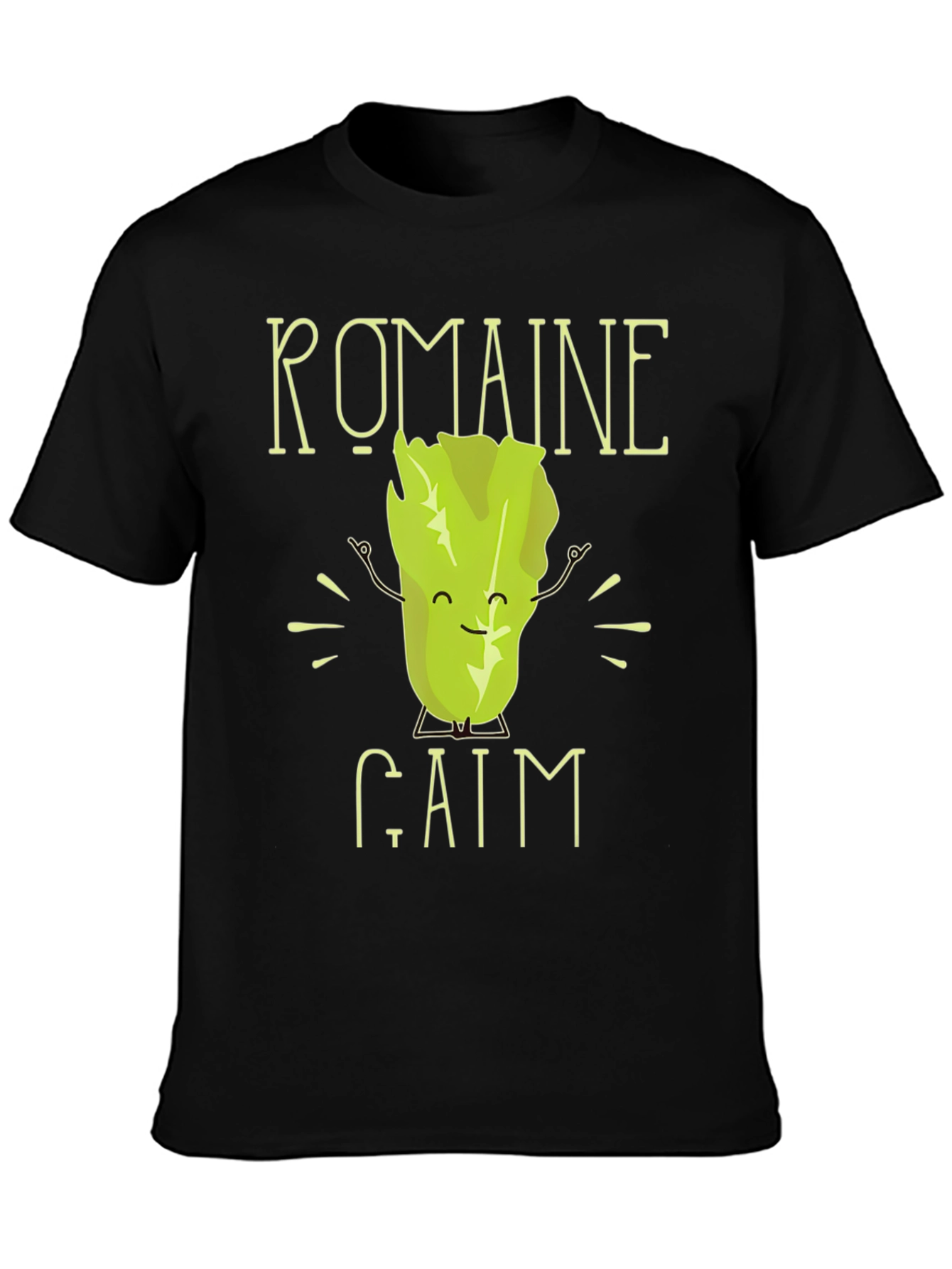 Romaine Calm Mens T-Shirt - Funny Vegetable Graphic Tee