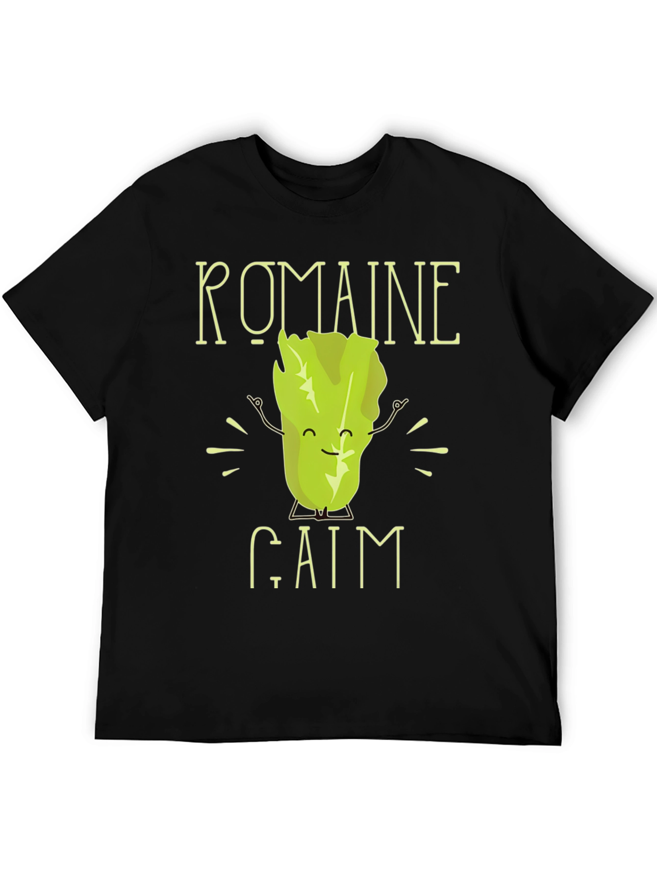 Romaine Calm Mens T-Shirt - Funny Vegetable Graphic Tee