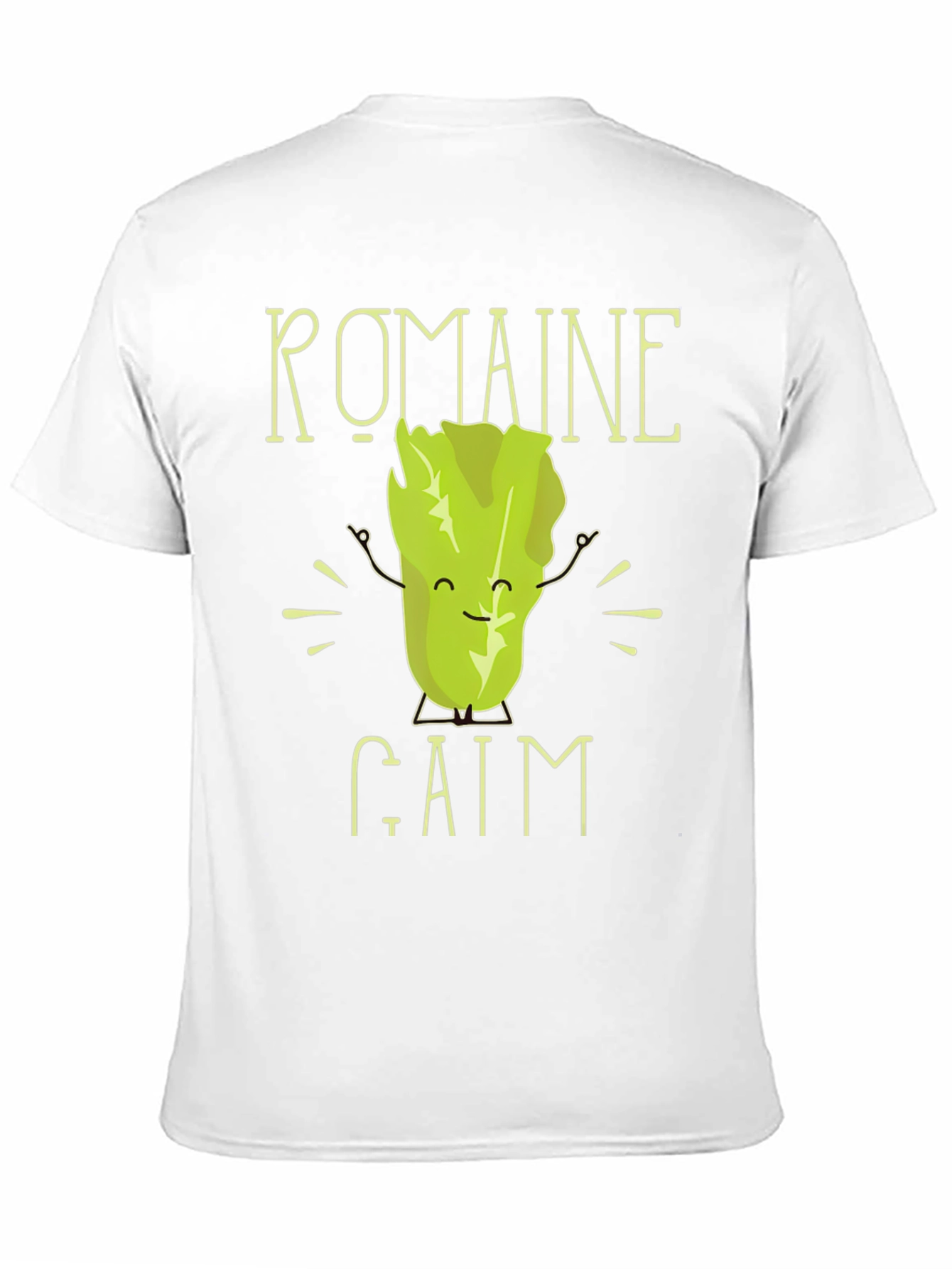 Romaine Calm Mens T-Shirt - Funny Vegetable Graphic Tee