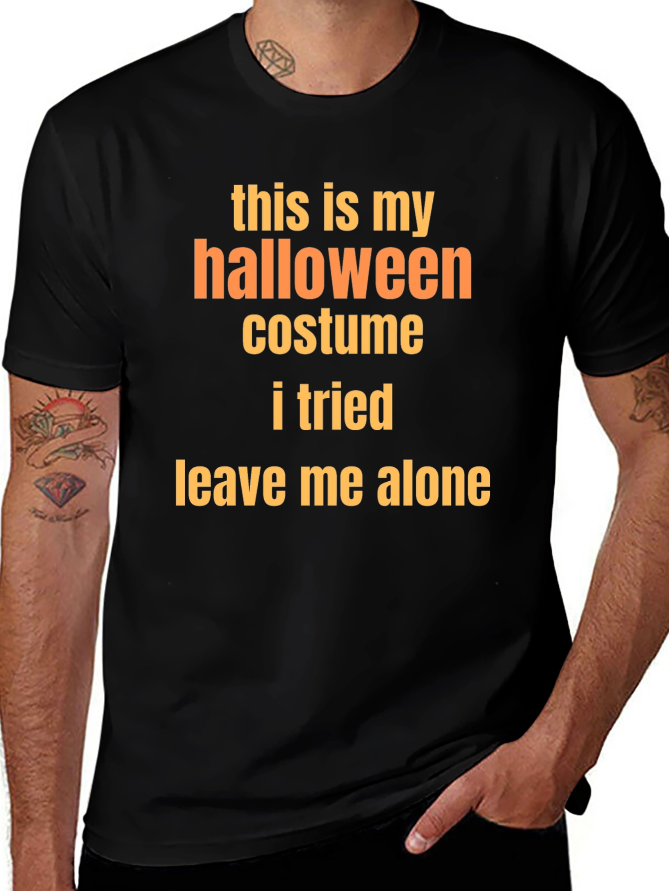 Funny Halloween Costume T-Shirt - Leave Me Alone